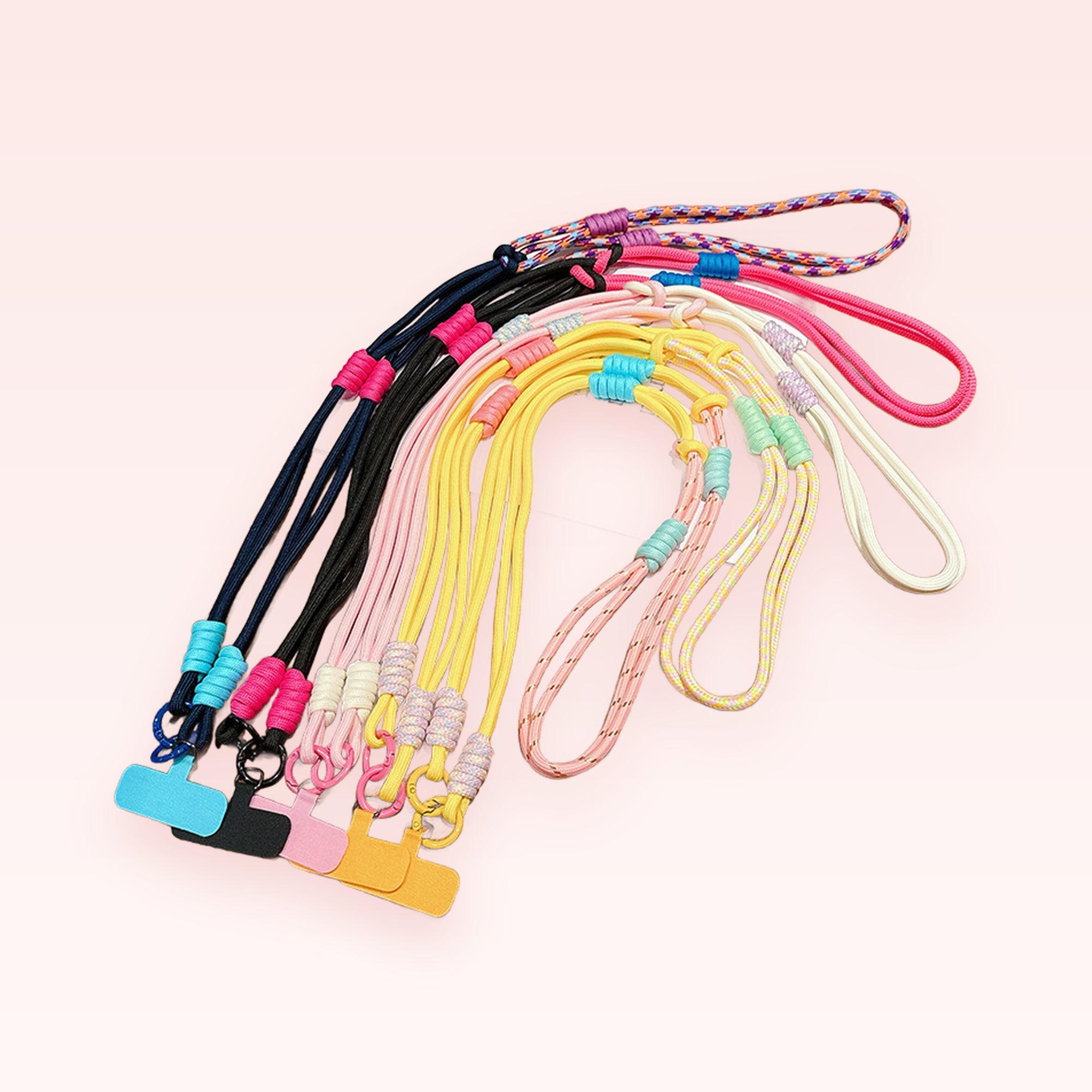 Colorful Adjustable Phone Lanyard | Aesthetic Crossbody Strap with Phone Patch