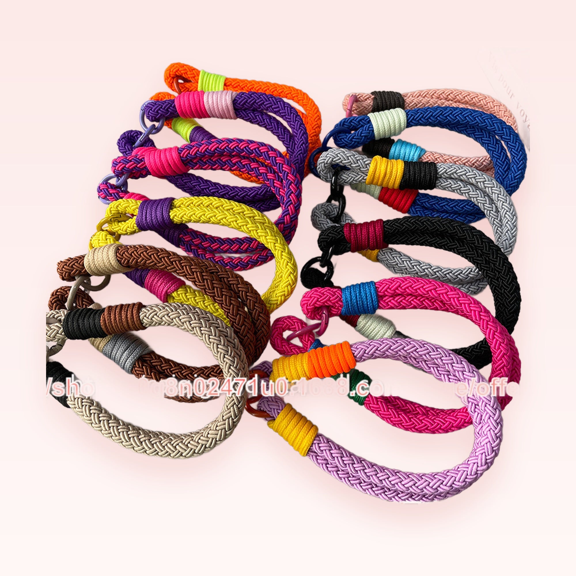 Vibrant Braided Wrist Phone Charm | Y2K Aesthetic Colorful Rope Lanyard