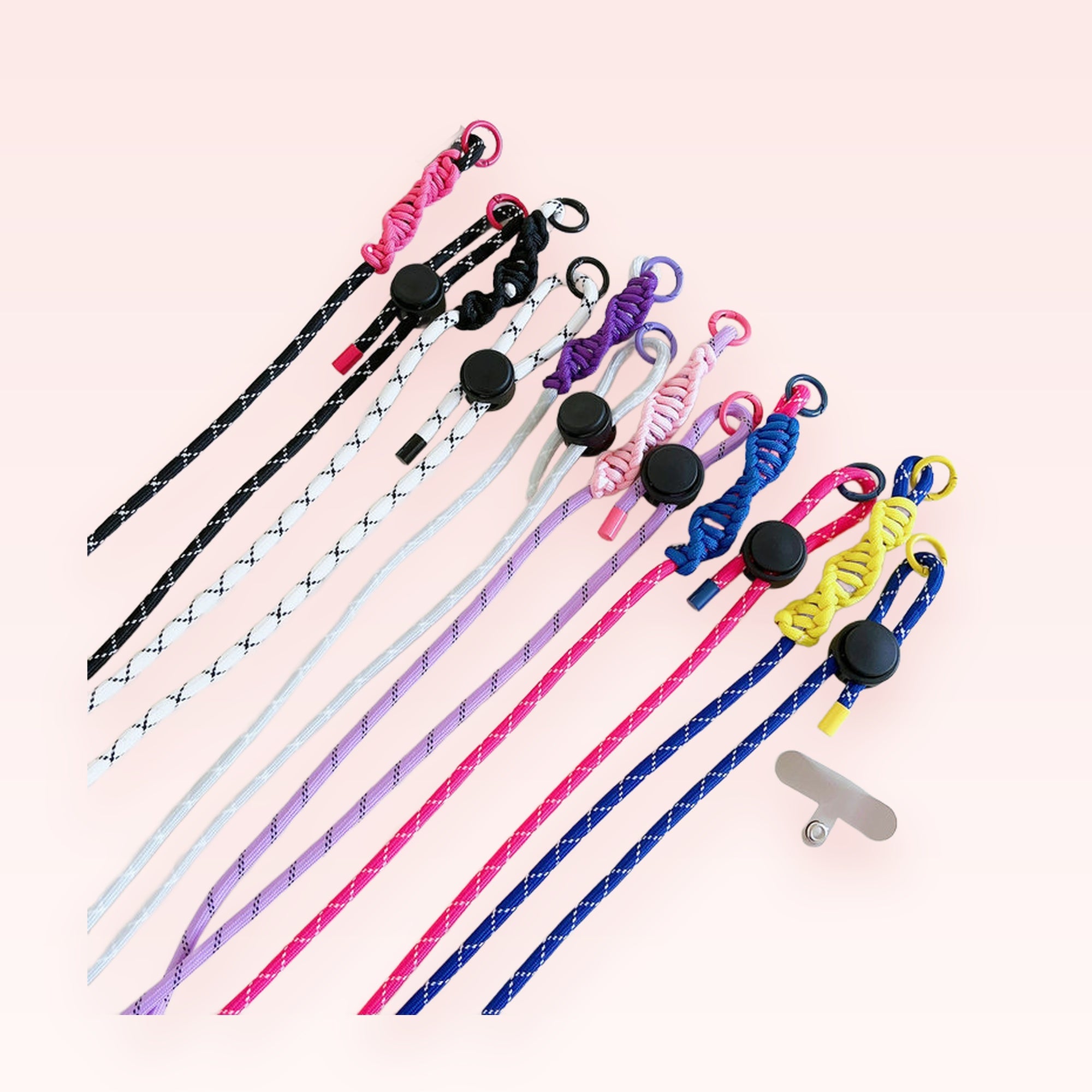 Colorful Adjustable Rope Phone Charm Lanyard | Aesthetic Crossbody Strap for Phones