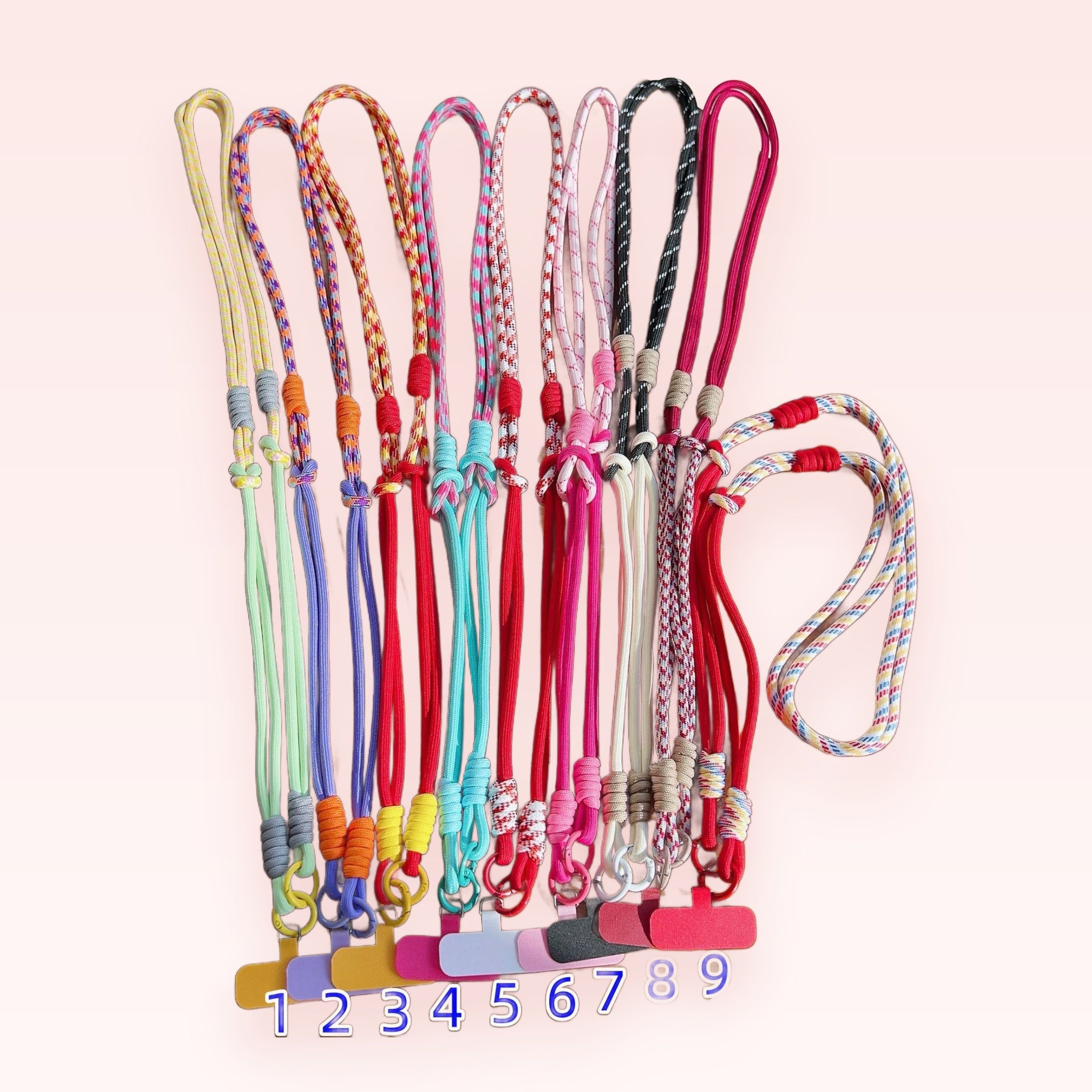 Colorful Braided Rope Phone Lanyard | Adjustable Crossbody Strap for Phone Case