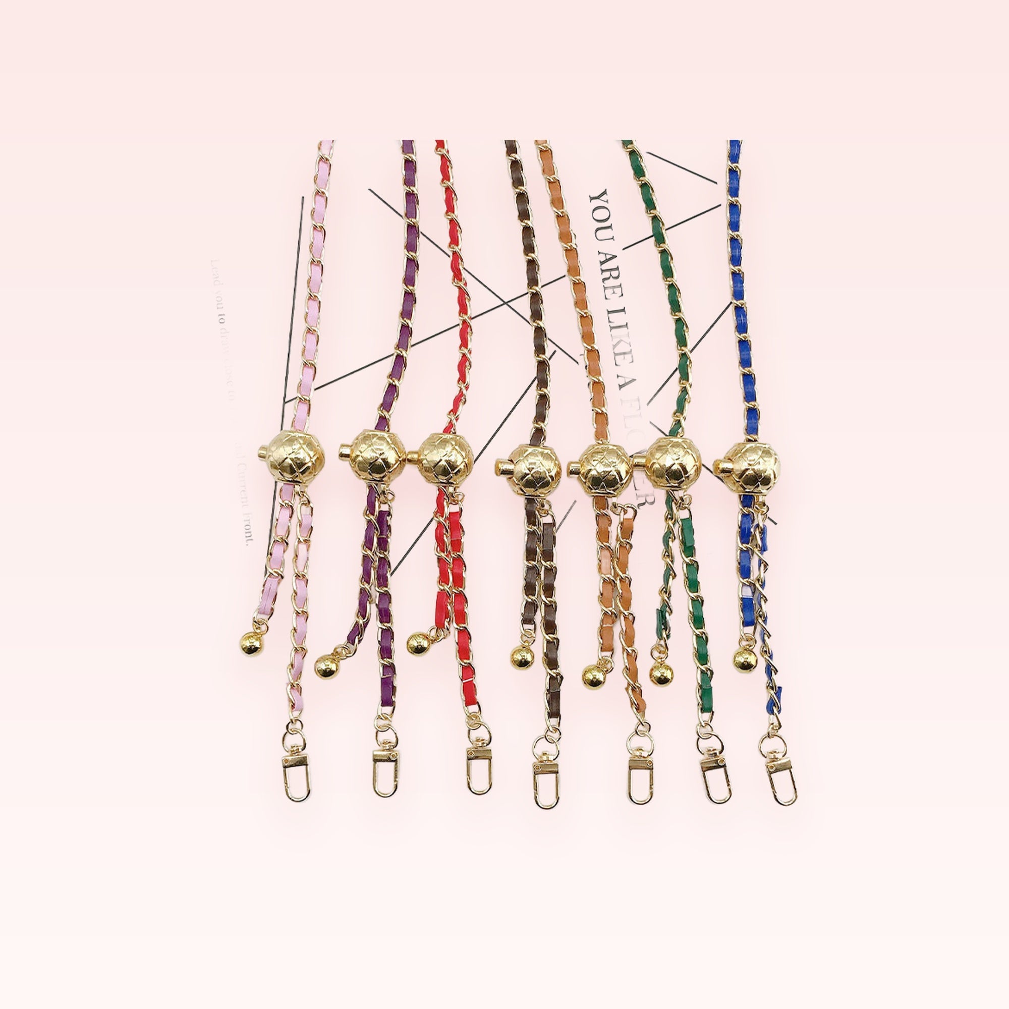 Chic Chain & Leather Phone Charm Strap | Wrist Lanyard for Phones