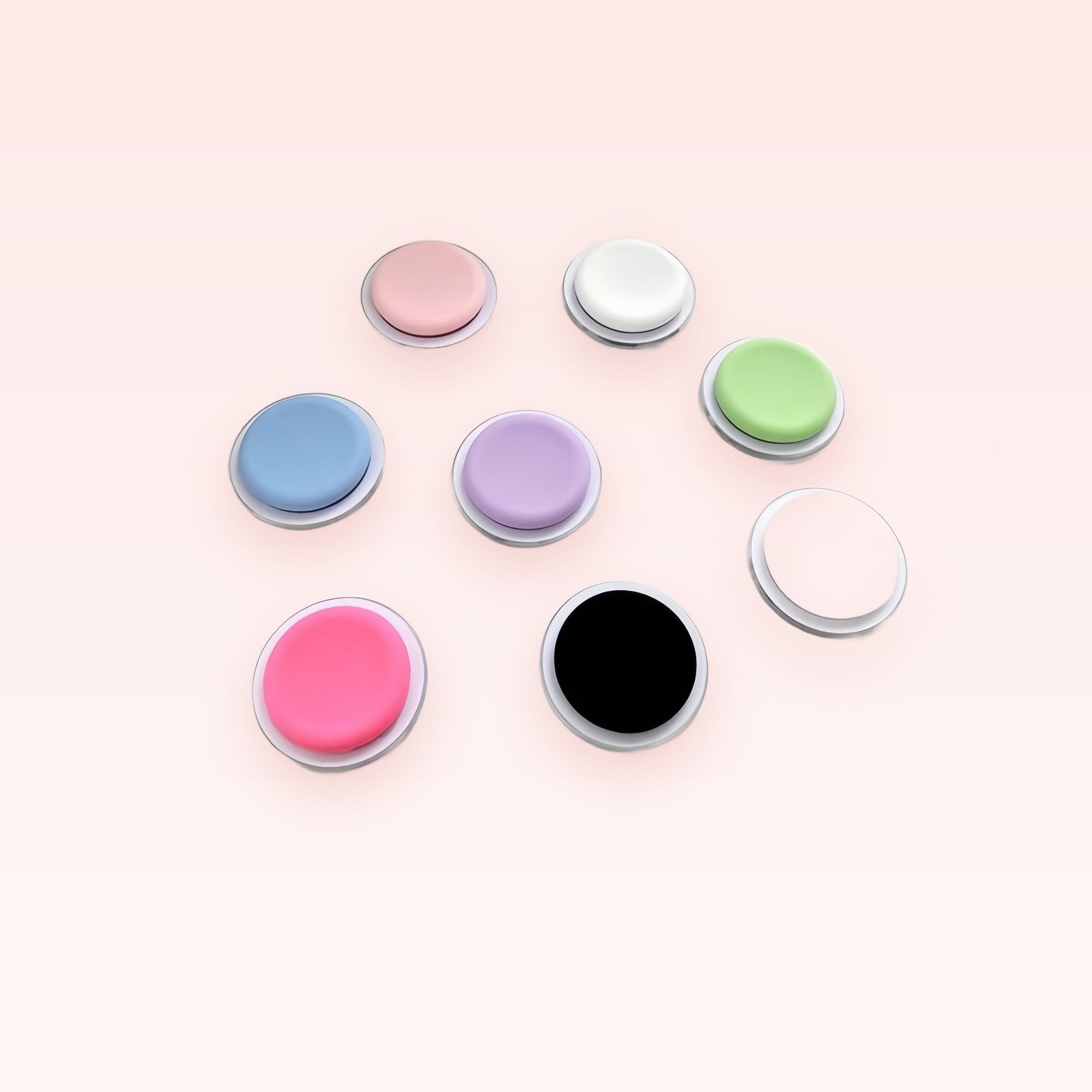 Pastel Silicone Phone Grip Set | Cute Round Pop Socket Stand