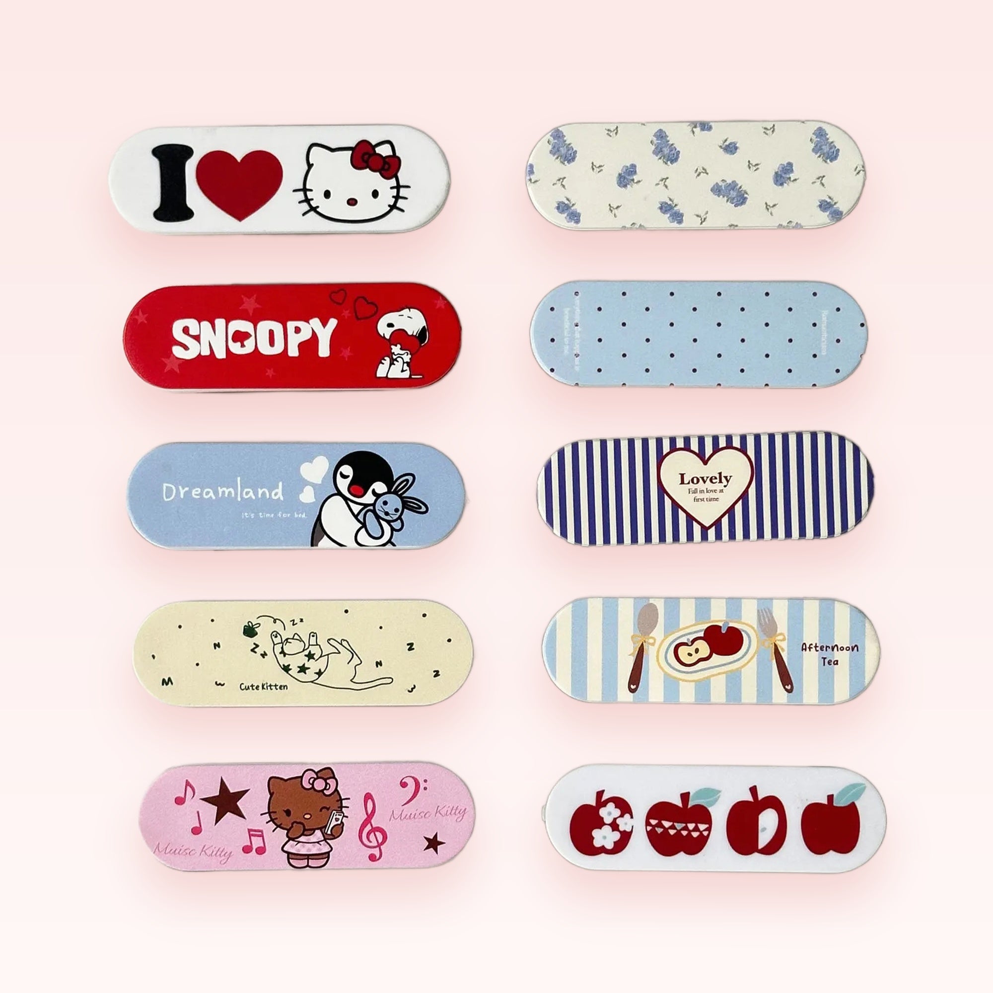 Cute Cartoon & Pattern Phone Grip Collection | Kawaii Pop Socket Stand for Phones