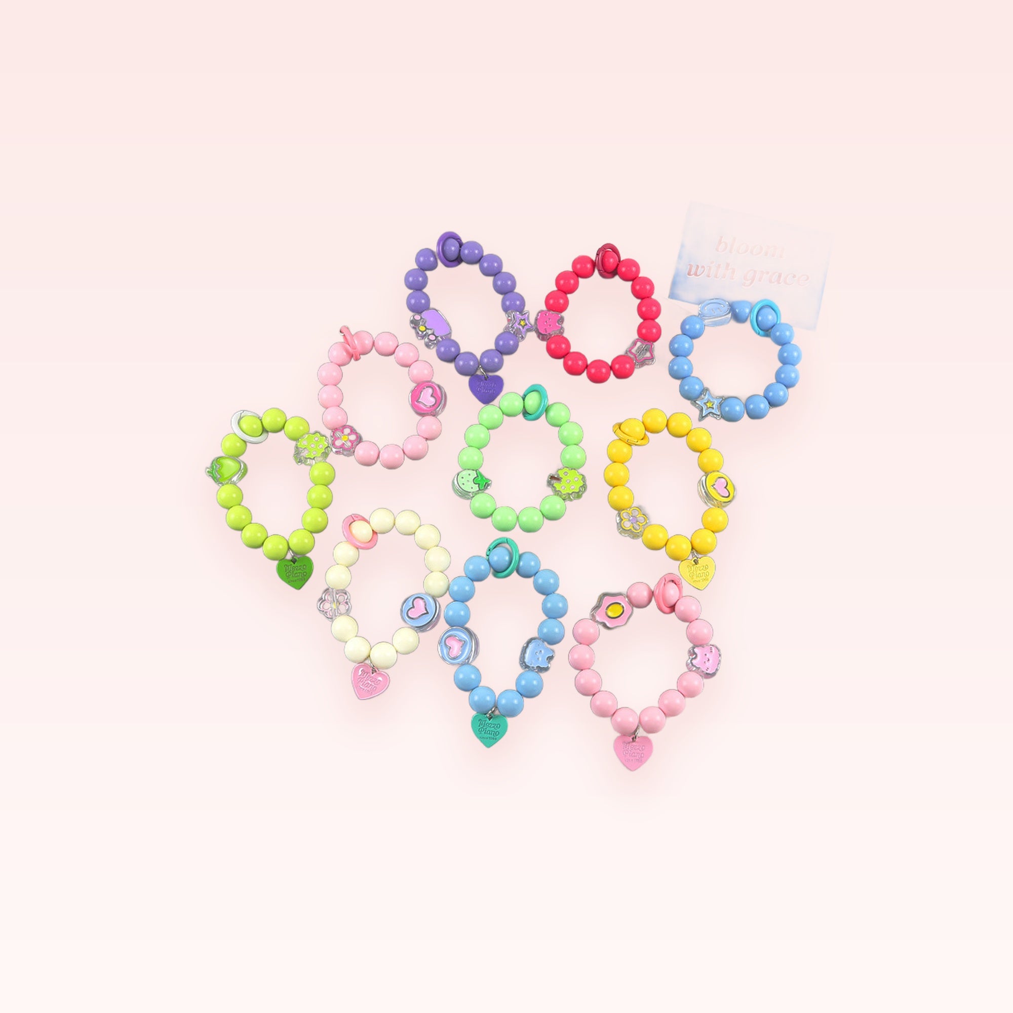 Kawaii Bead Phone Charm Strap | Cute Acrylic Wrist Lanyard