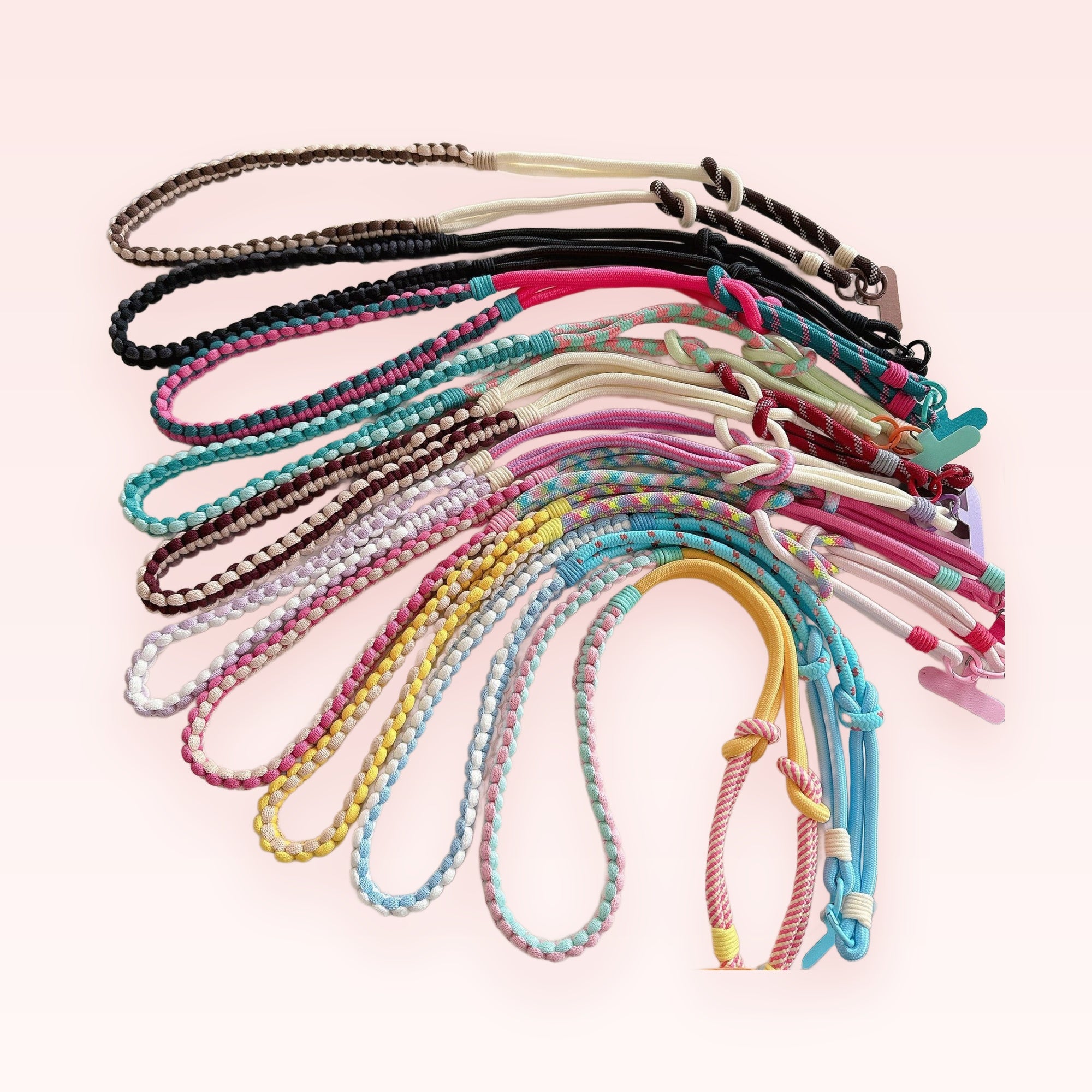 Braided Rope Phone Charm Lanyard | Colorful Woven Crossbody Strap