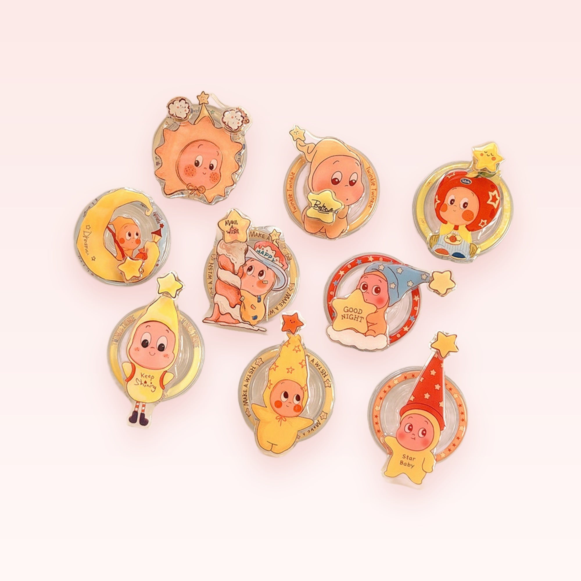 Kawaii Baby Star Phone Grip Collection | Cute Dreamer Pop Socket Stand