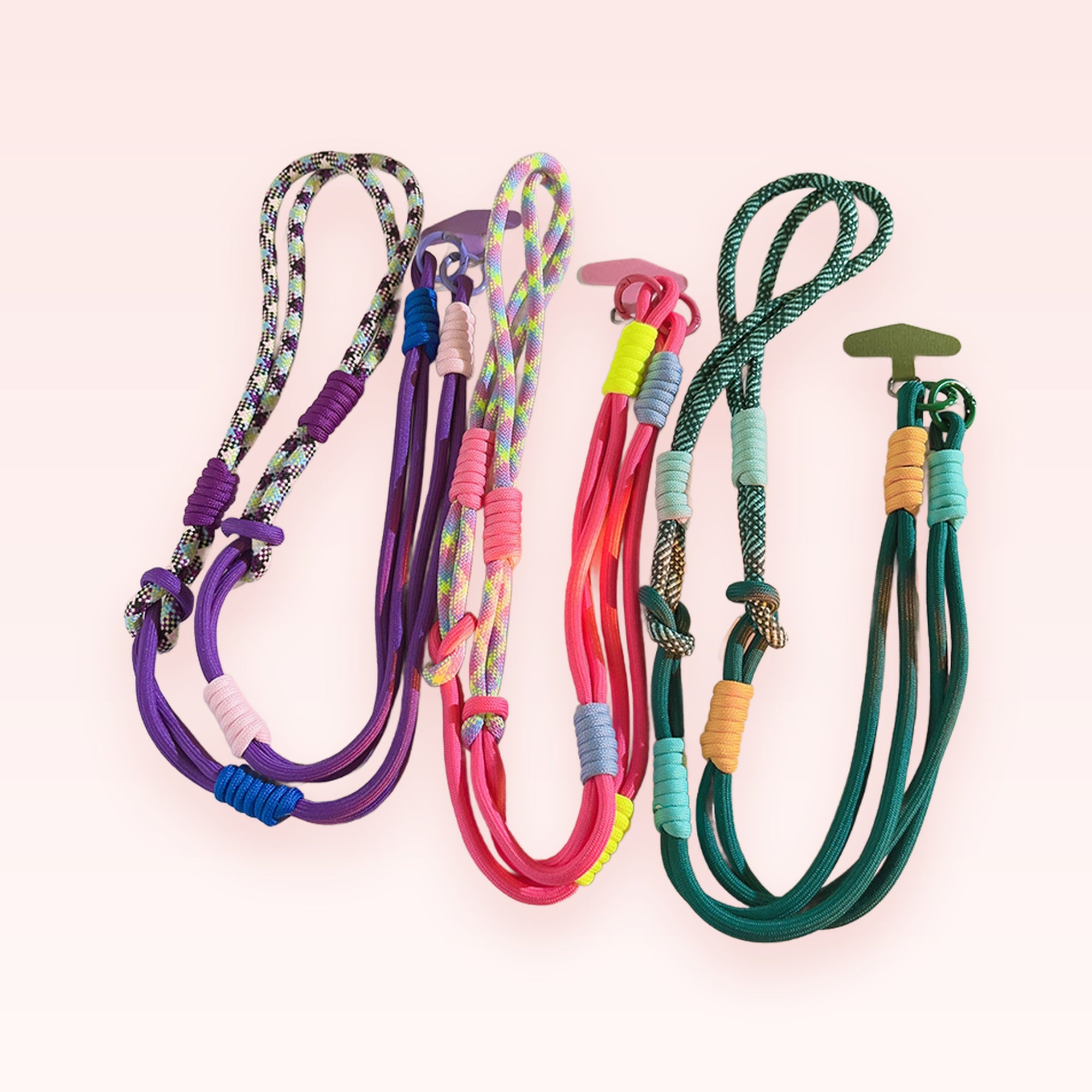 Colorful Braided Rope Phone Charm Lanyard | Aesthetic Adjustable Neck Strap