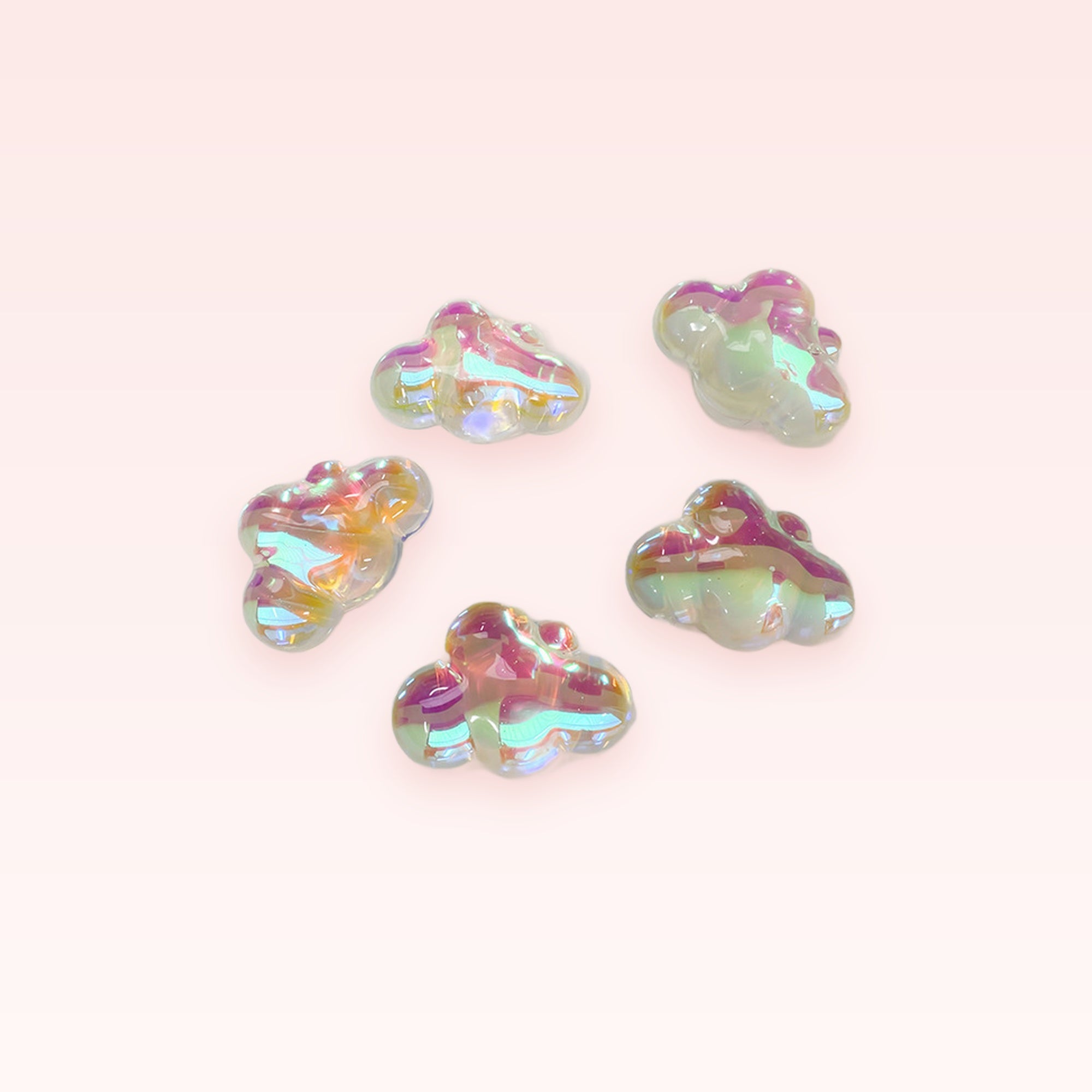 Iridescent Cloud Phone Charm | Kawaii Aesthetic Phone Accessory