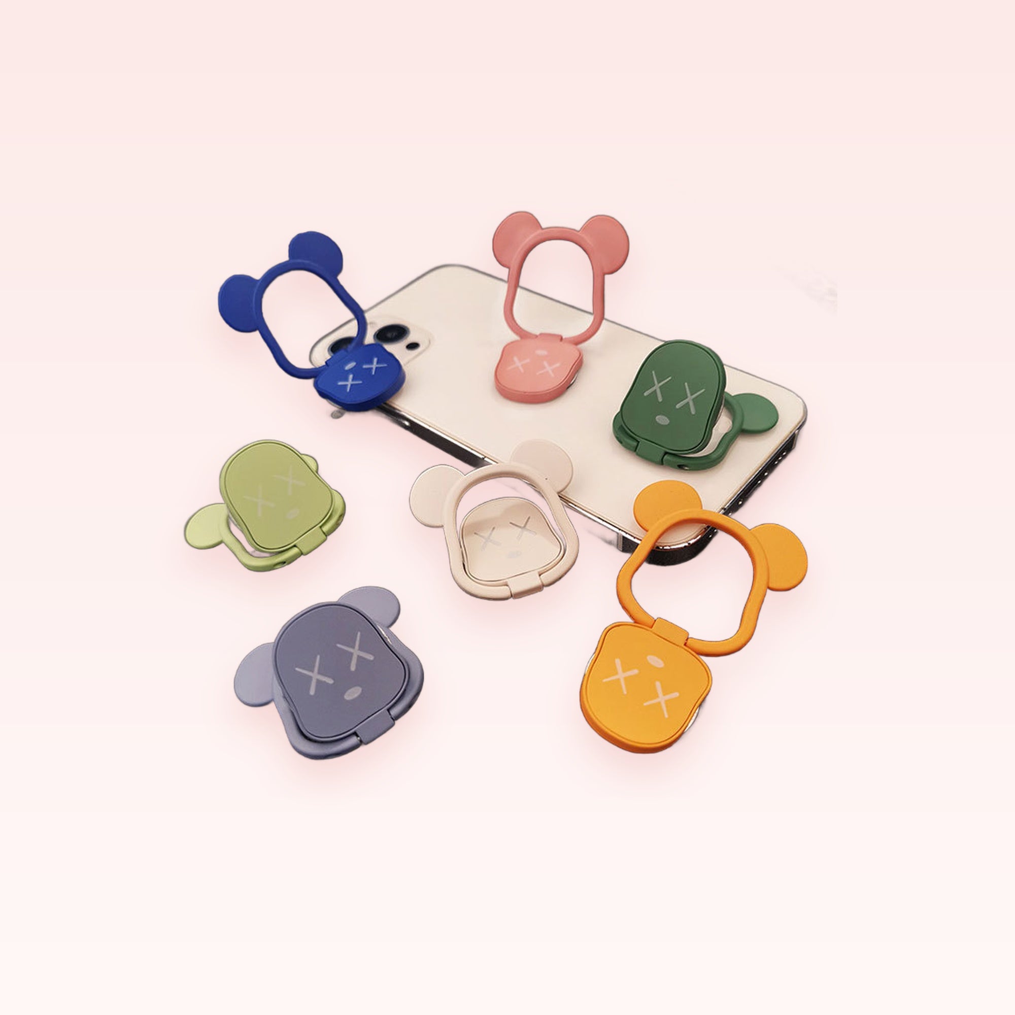 Kawaii Bear Phone Ring Holder | Cute 360° Rotating Phone Grip Stand
