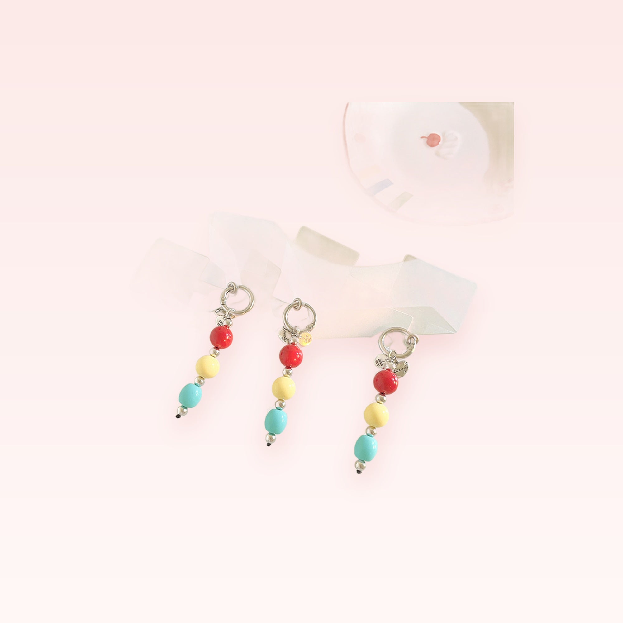 Colorful Beaded Phone Charm | Y2K Aesthetic Dangle Phone Strap