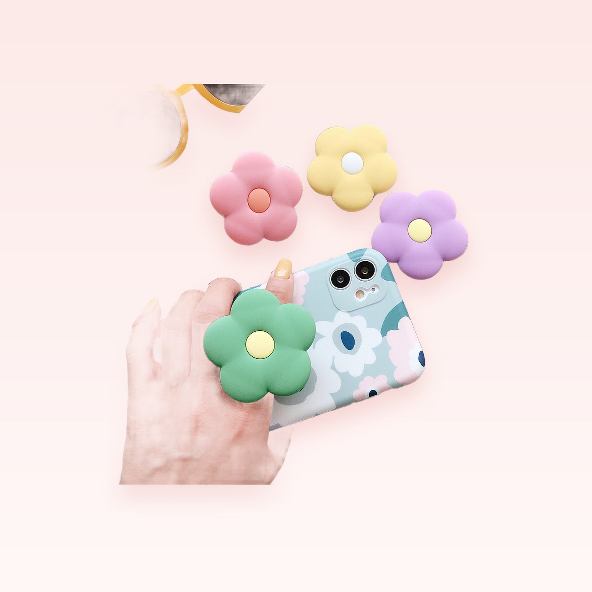 Cute Flower Phone Grip Holder | Kawaii Pop Socket Stand