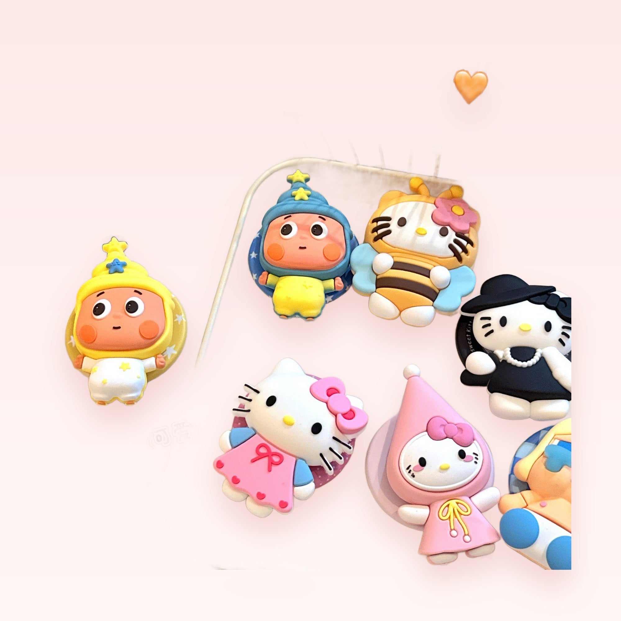 Kawaii Cartoon Character Phone Grips | Cute Silicone Pop Socket Stand
