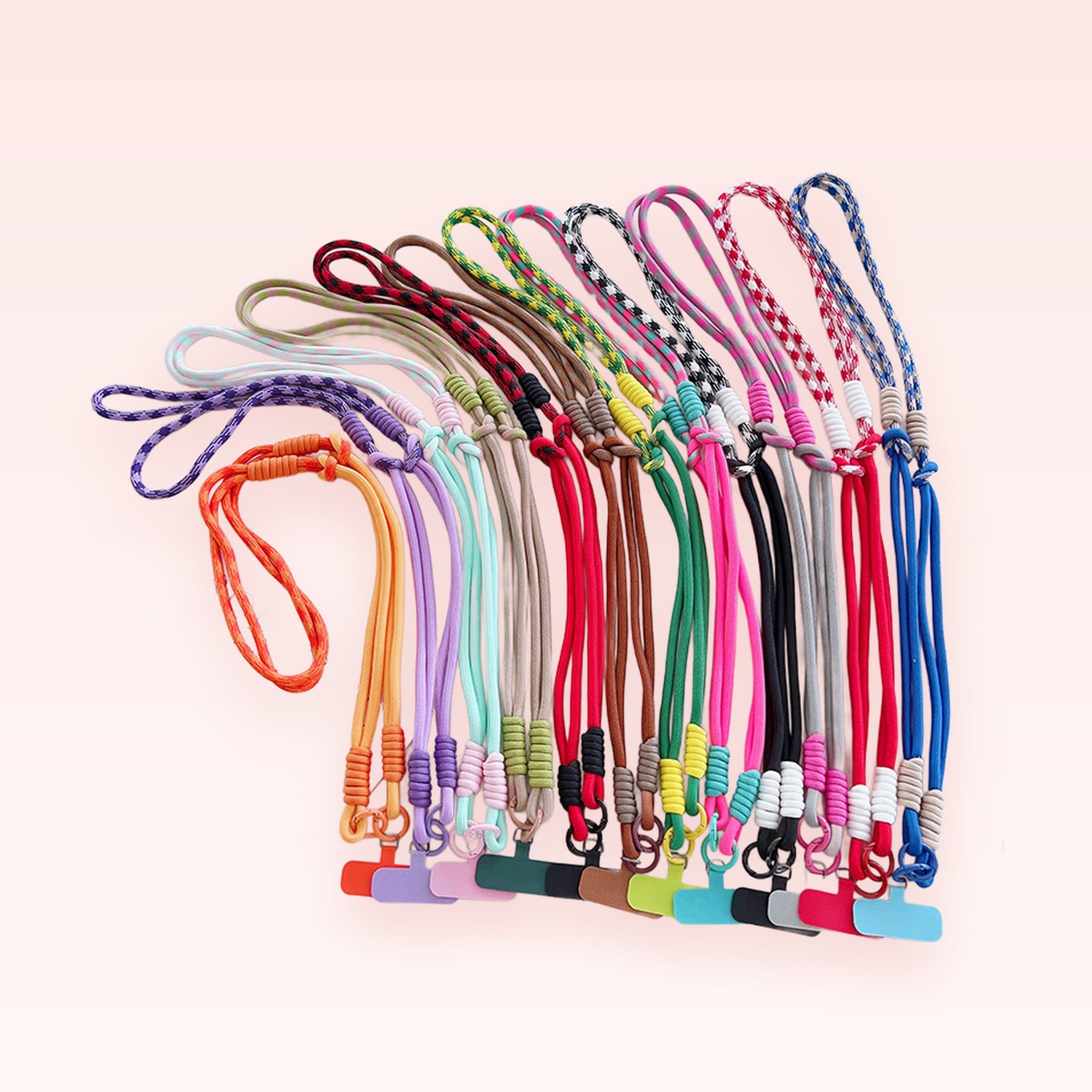 Colorful Braided Rope Phone Lanyard | Adjustable Crossbody Strap with Phone Patch
