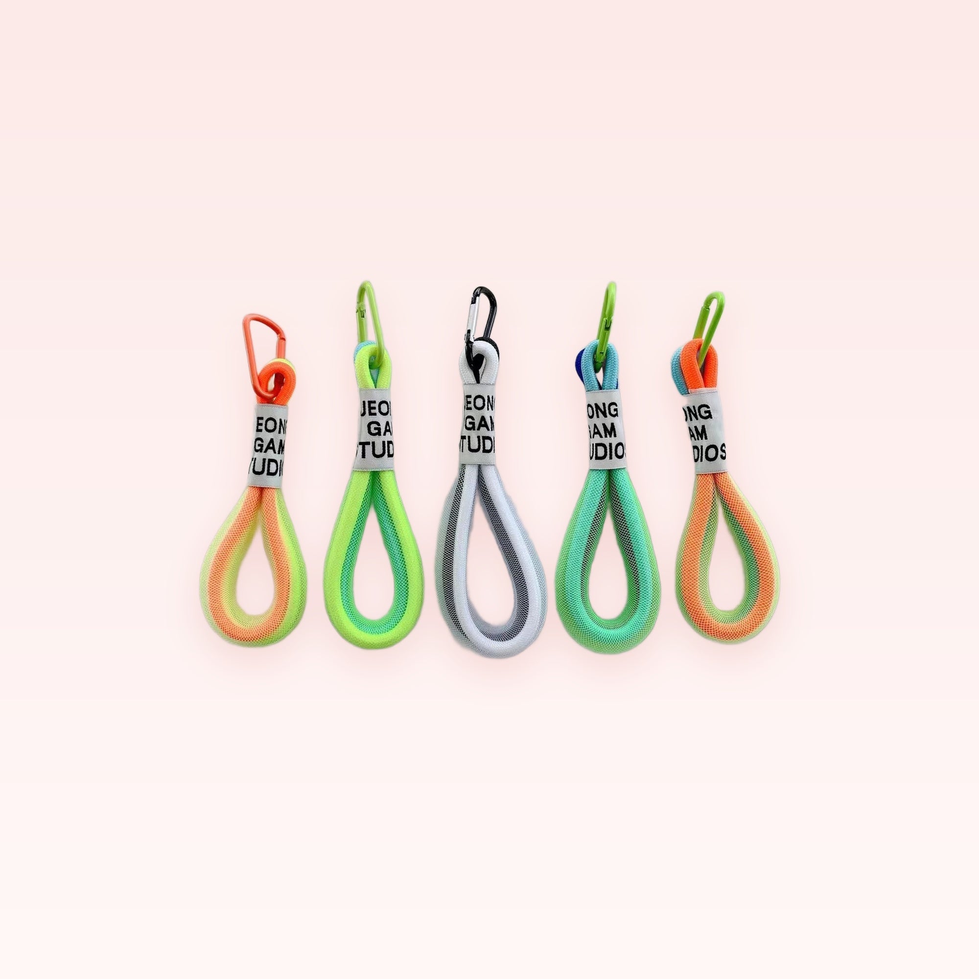 Neon Mesh Phone Charm Strap | Cute Wrist Lanyard Keychain