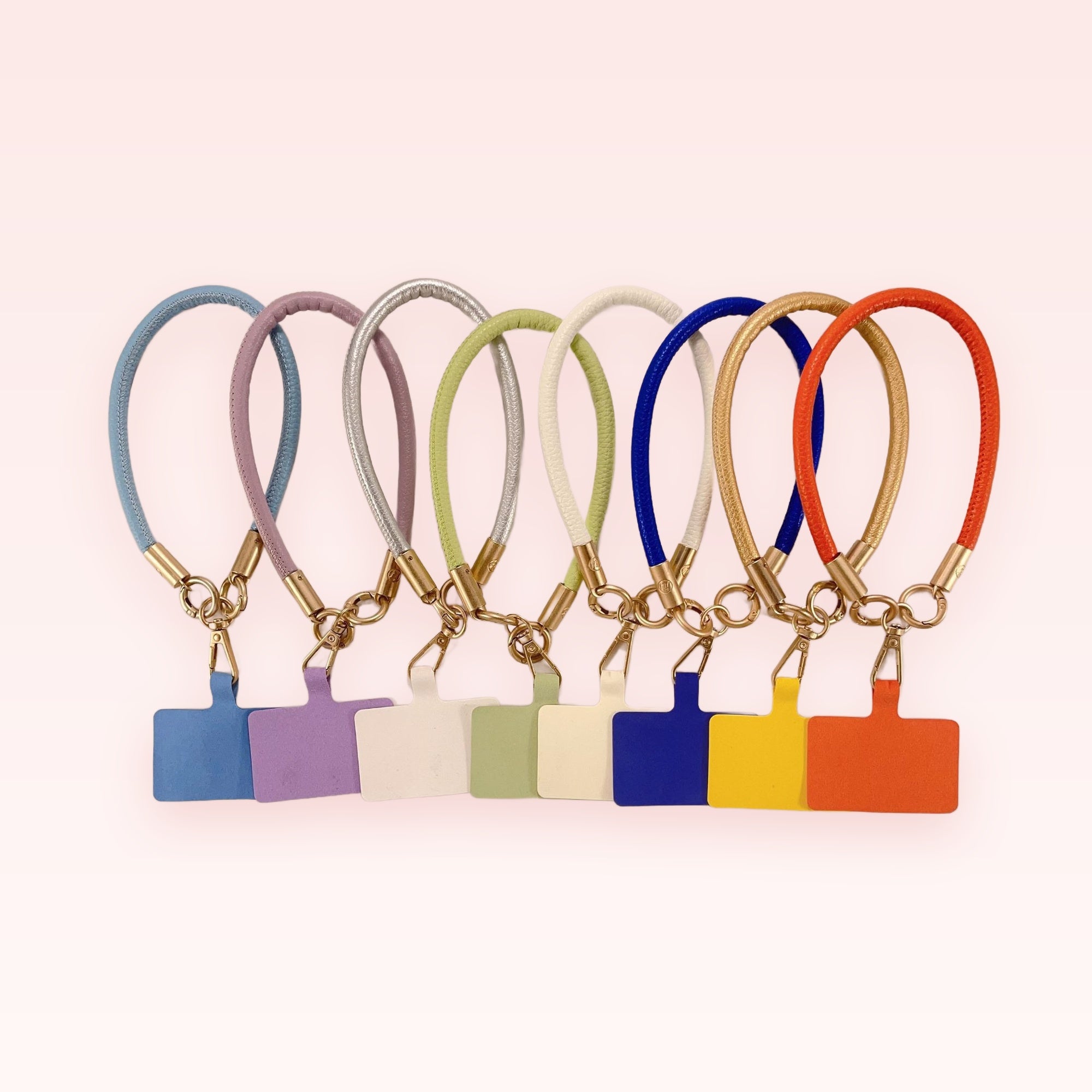 SIMPLYBUBBI — Braided Wrist Phone Strap | Gold Ring Lanyard