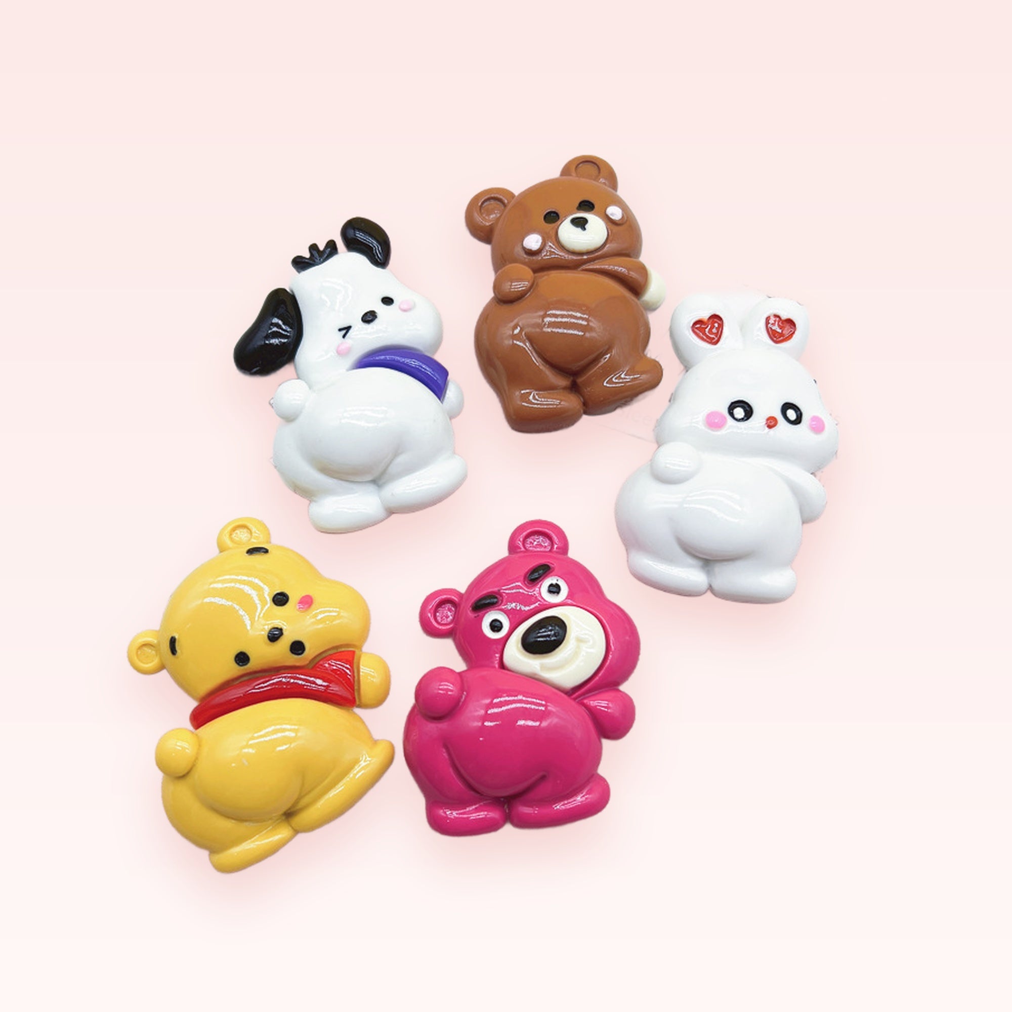 Kawaii Cartoon Animal Phone Grips | Cute Resin Pop Socket Stand