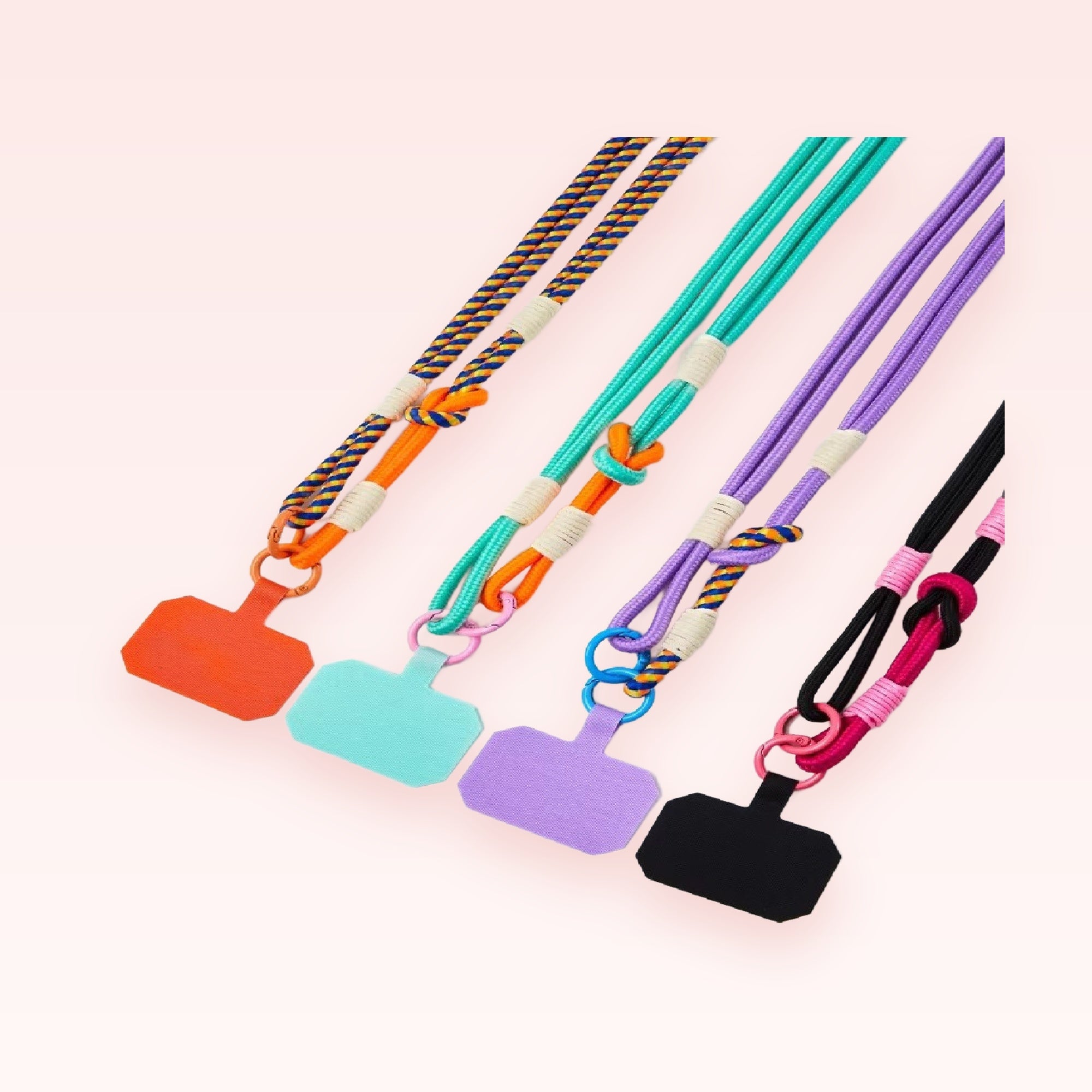 Colorful Braided Rope Phone Lanyard | Aesthetic Crossbody Phone Strap