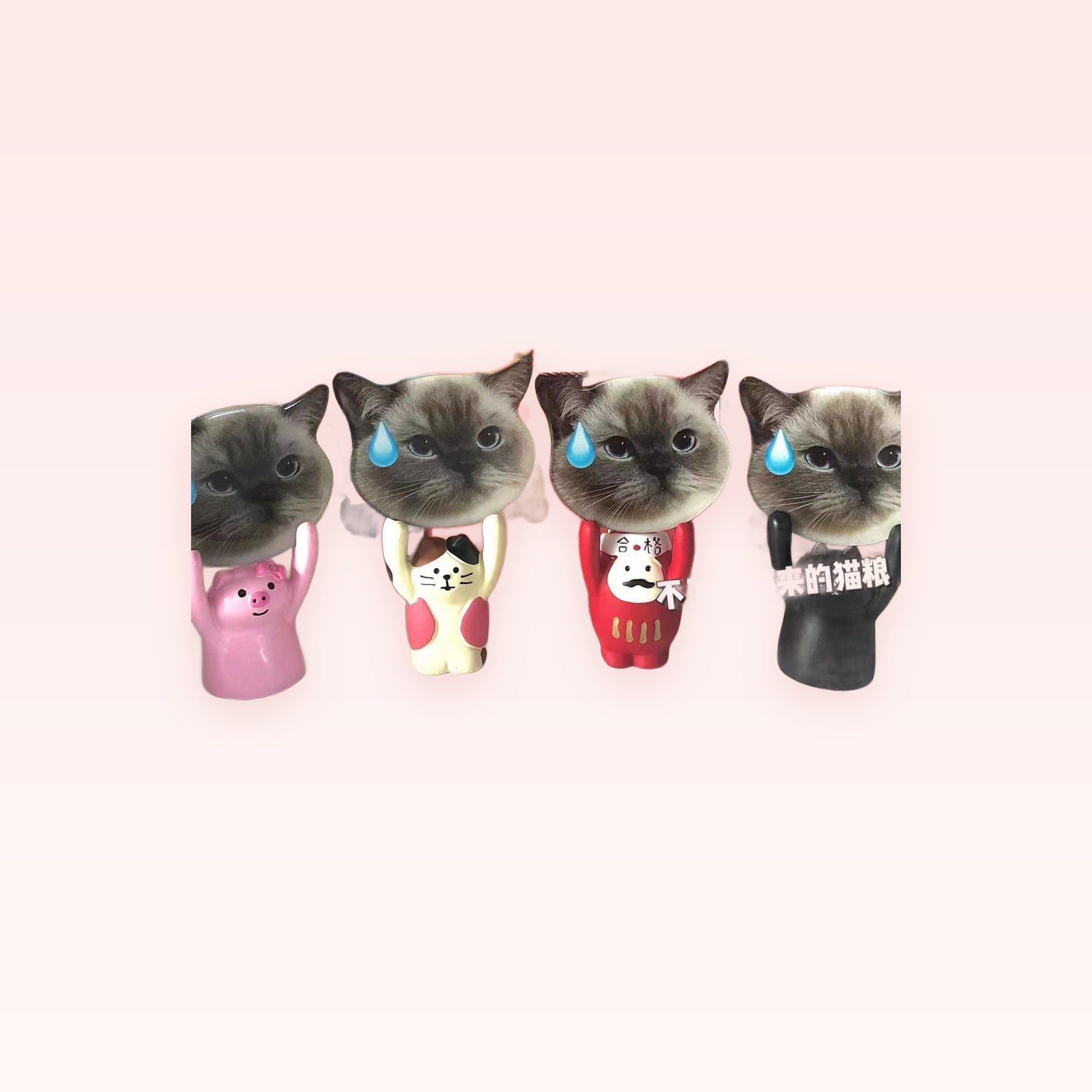 Cute Cat Phone Stand | Kawaii Animal Resin Desk Holder