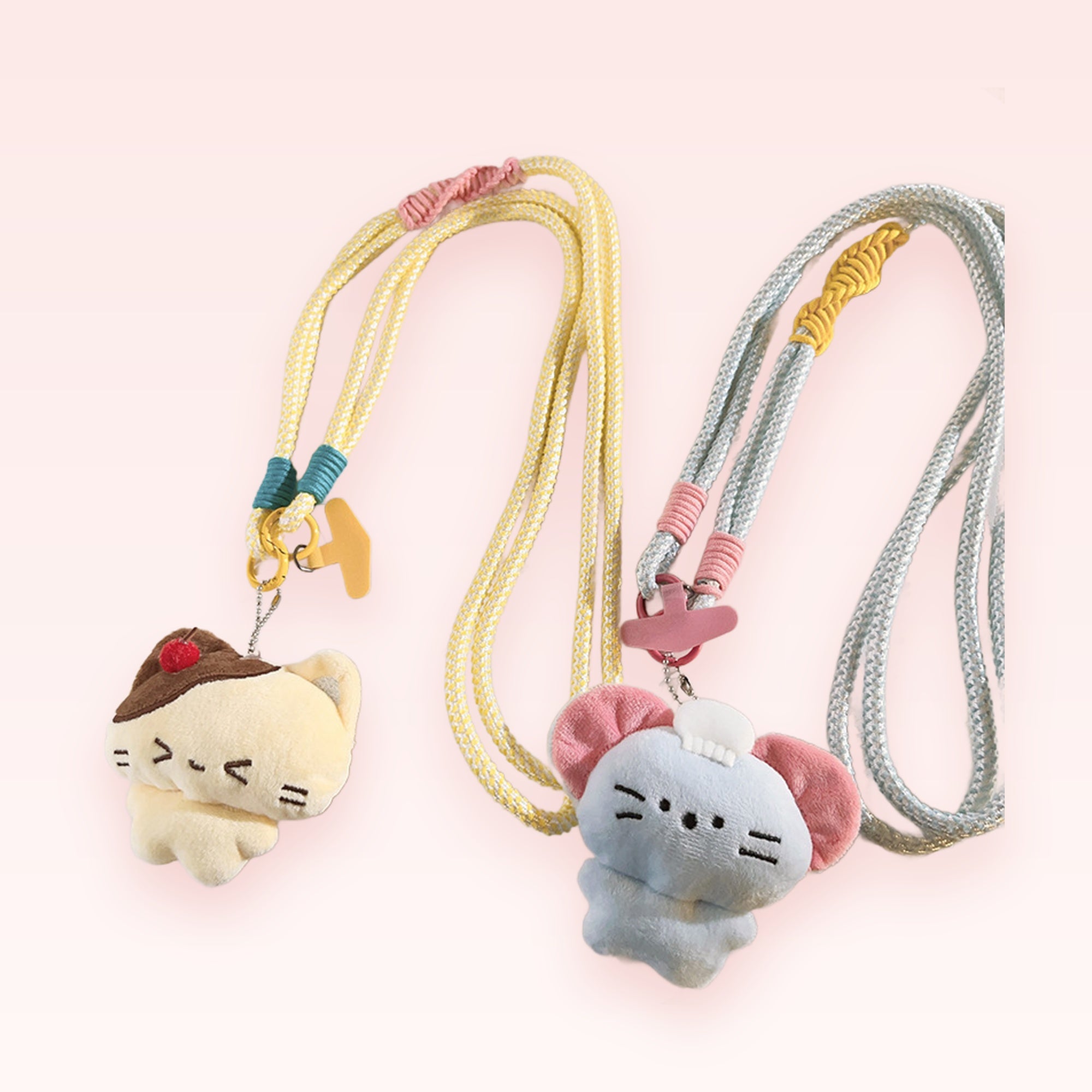 Kawaii Plush Animal Phone Lanyard | Cute Cartoon Character Neck Strap