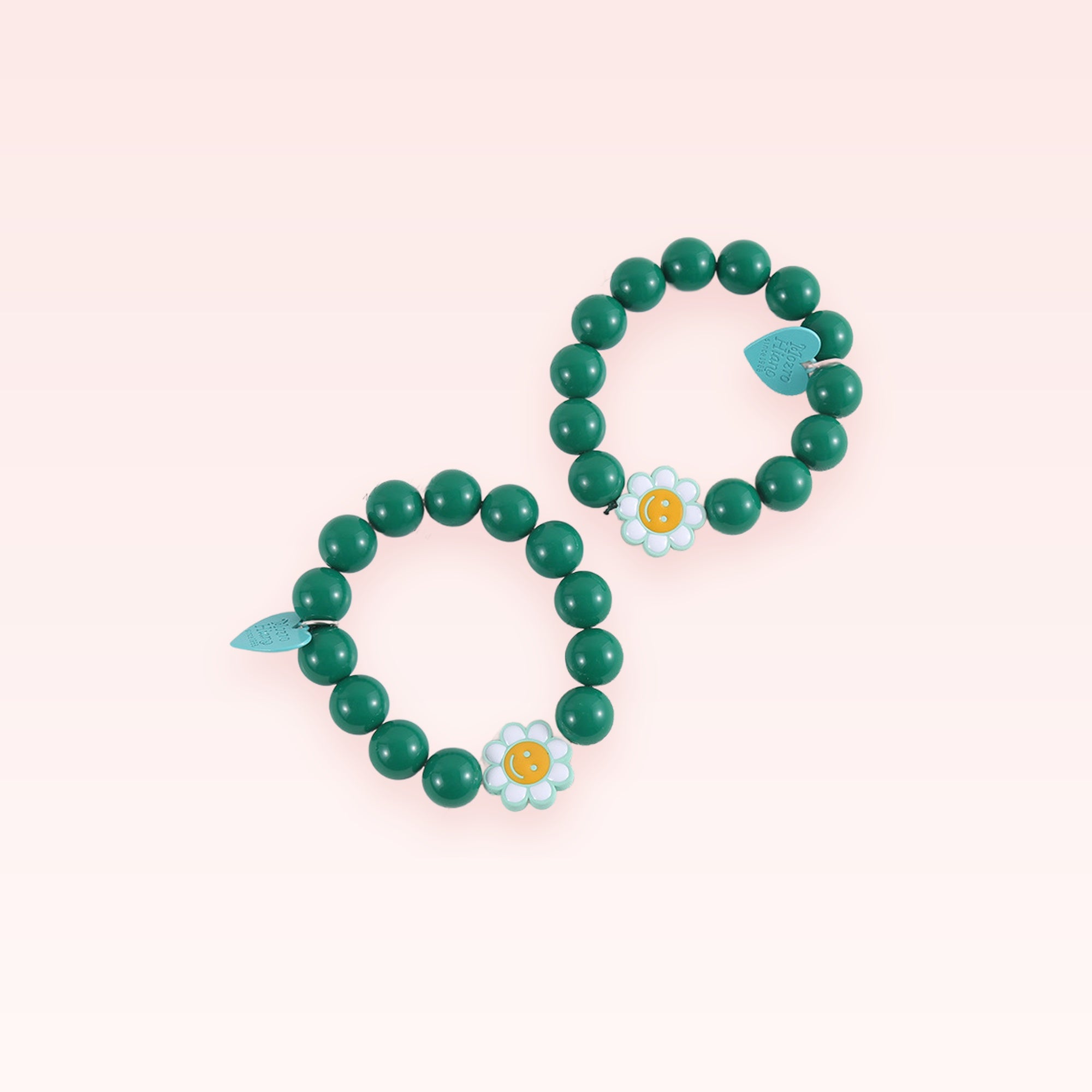Green Daisy Bead Phone Charm Strap | Cute Wrist Lanyard