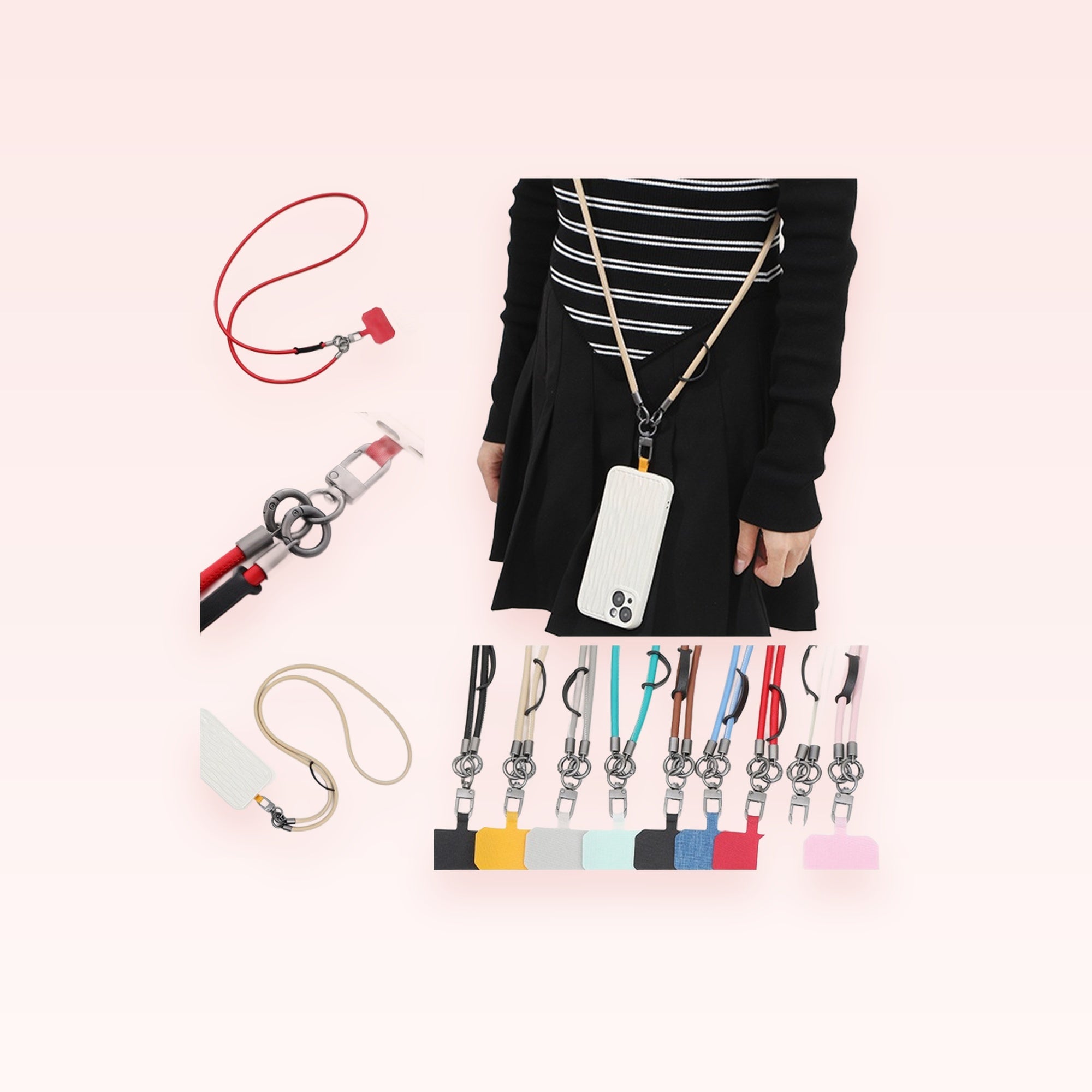 Adjustable Crossbody Phone Lanyard Strap | Cute Universal Phone Holder