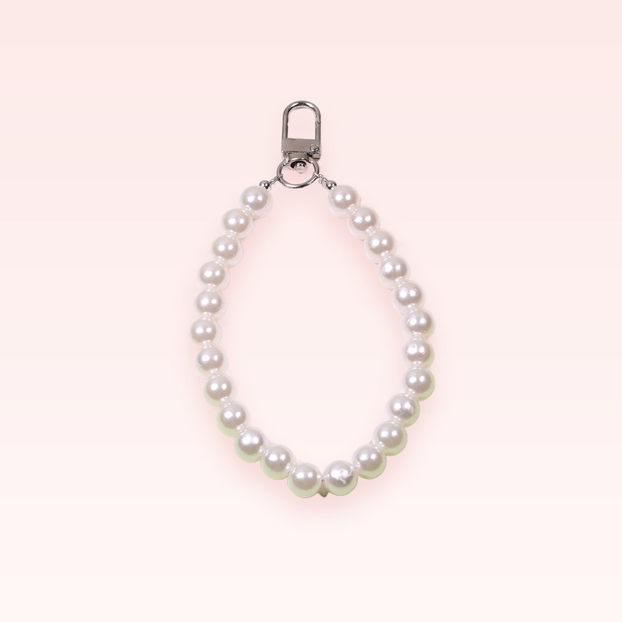 Elegant Pearl Bead Phone Charm Strap | Cute Wrist Lanyard Keychain