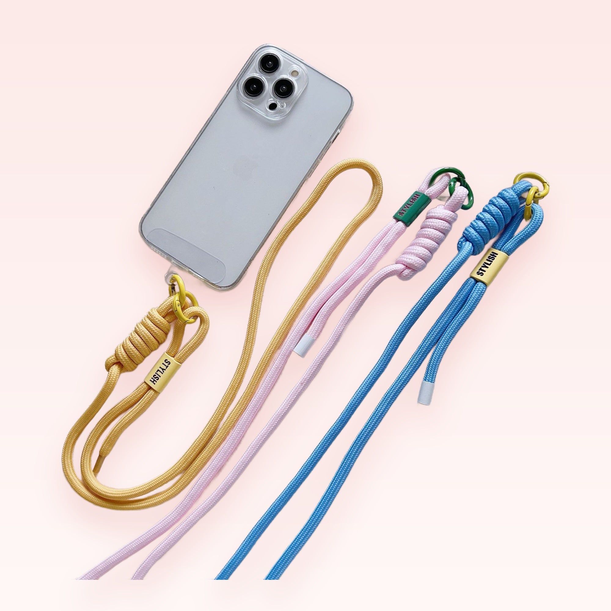 Colorful Braided Rope Phone Charm Lanyard | Stylish Crossbody Strap