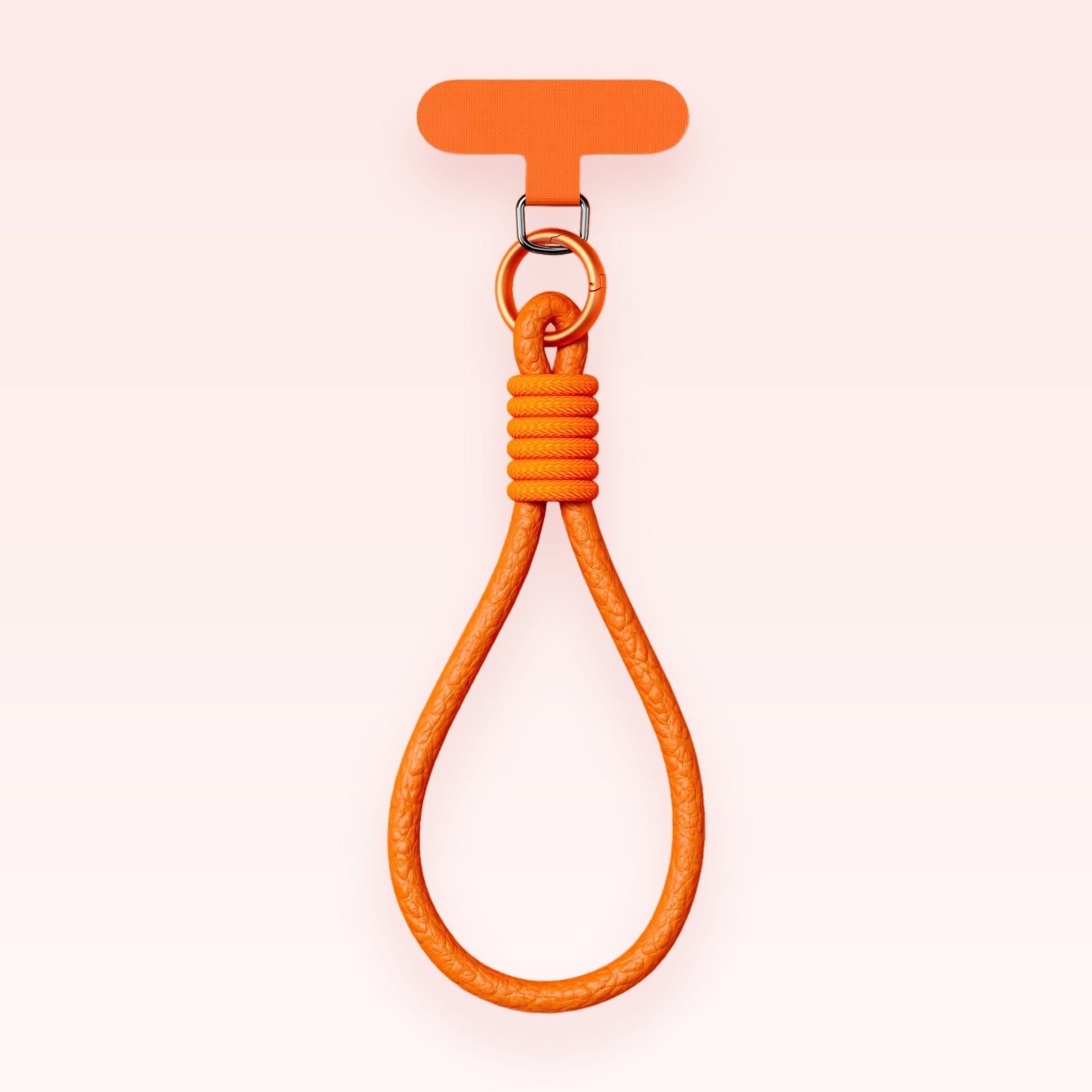 Orange Noose Phone Charm | Unique Macrame Lanyard for Phone