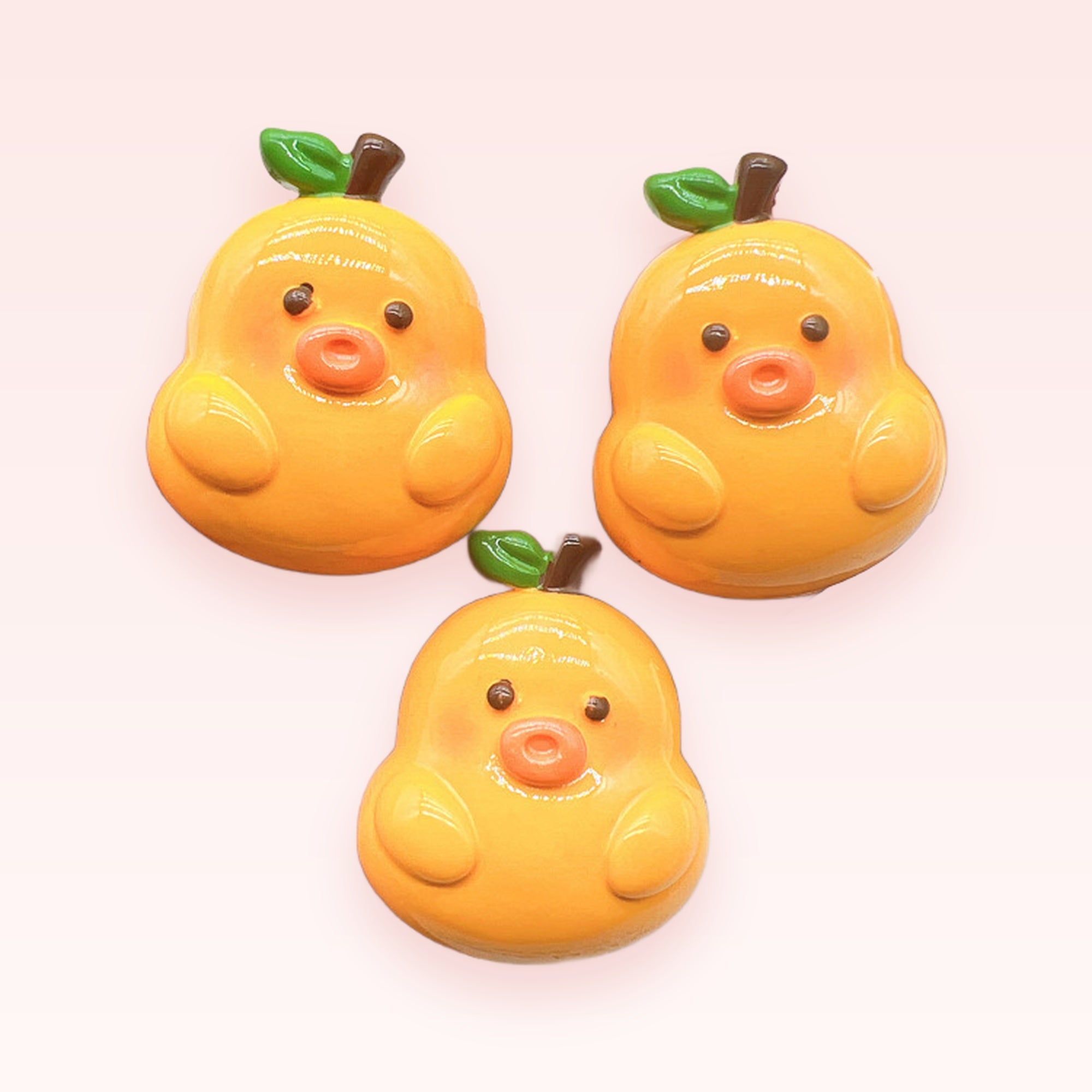 Cute Orange Duck Phone Grip | Kawaii Fruit Animal Pop Socket Stand
