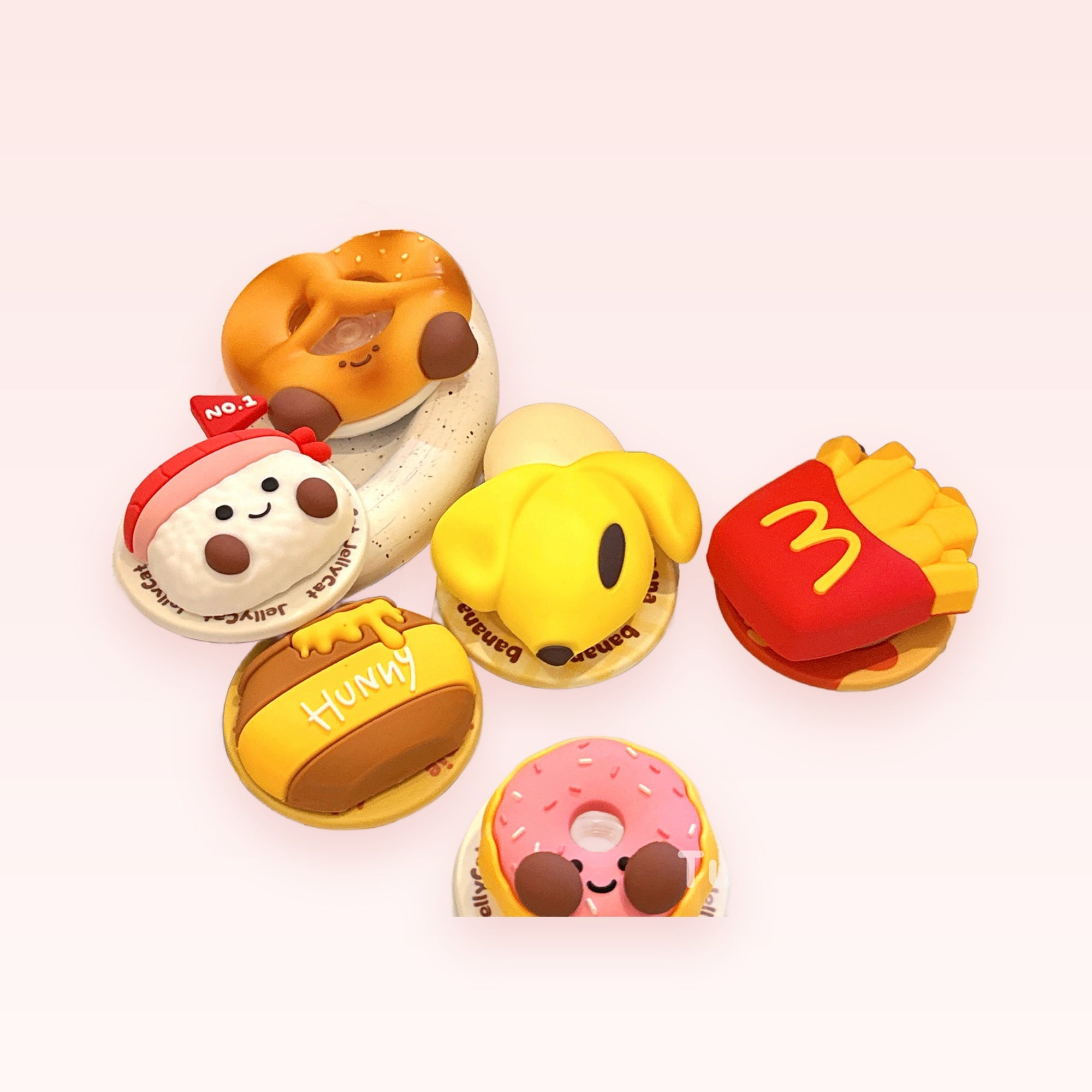 Cute Foodie Phone Grips | Kawaii Dessert & Snack Pop Socket Stands