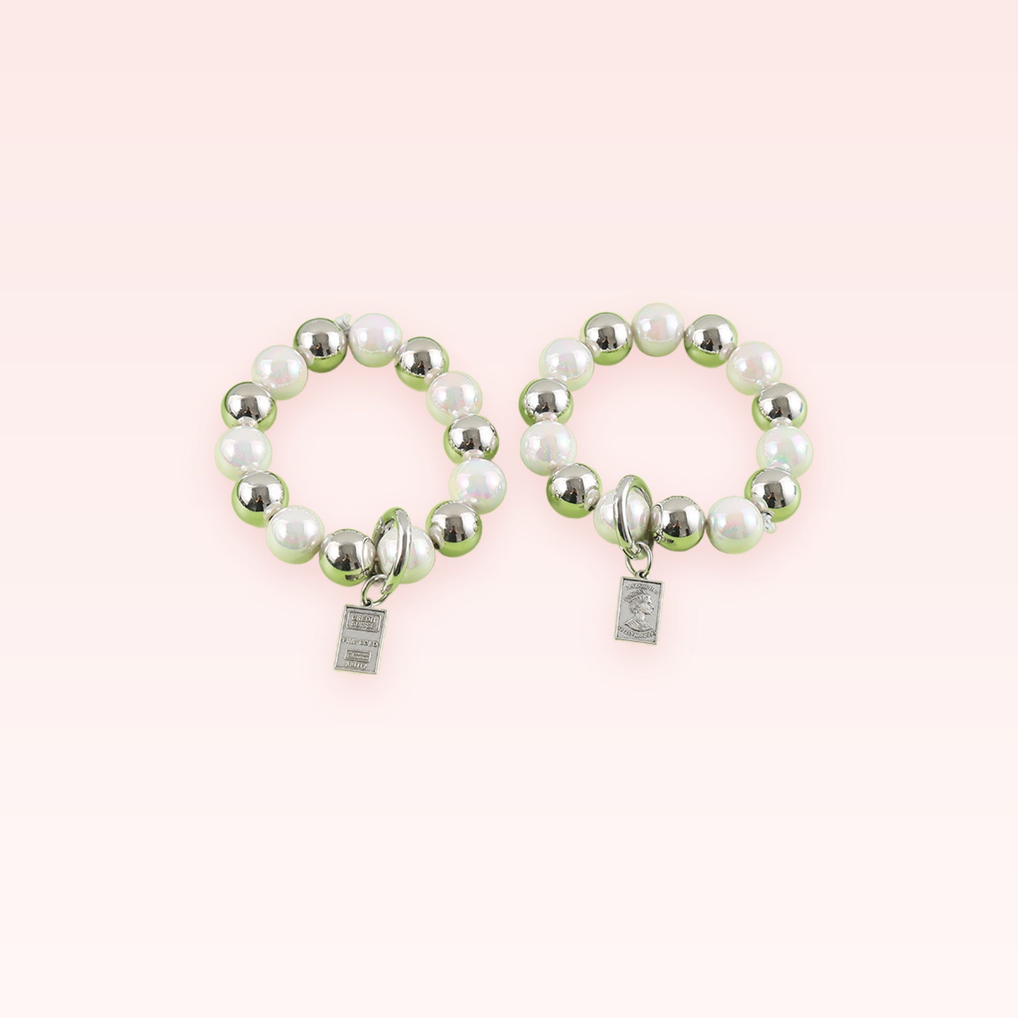 Chic Pearl & Silver Bead Phone Charm Strap | Cute Wrist Lanyard
