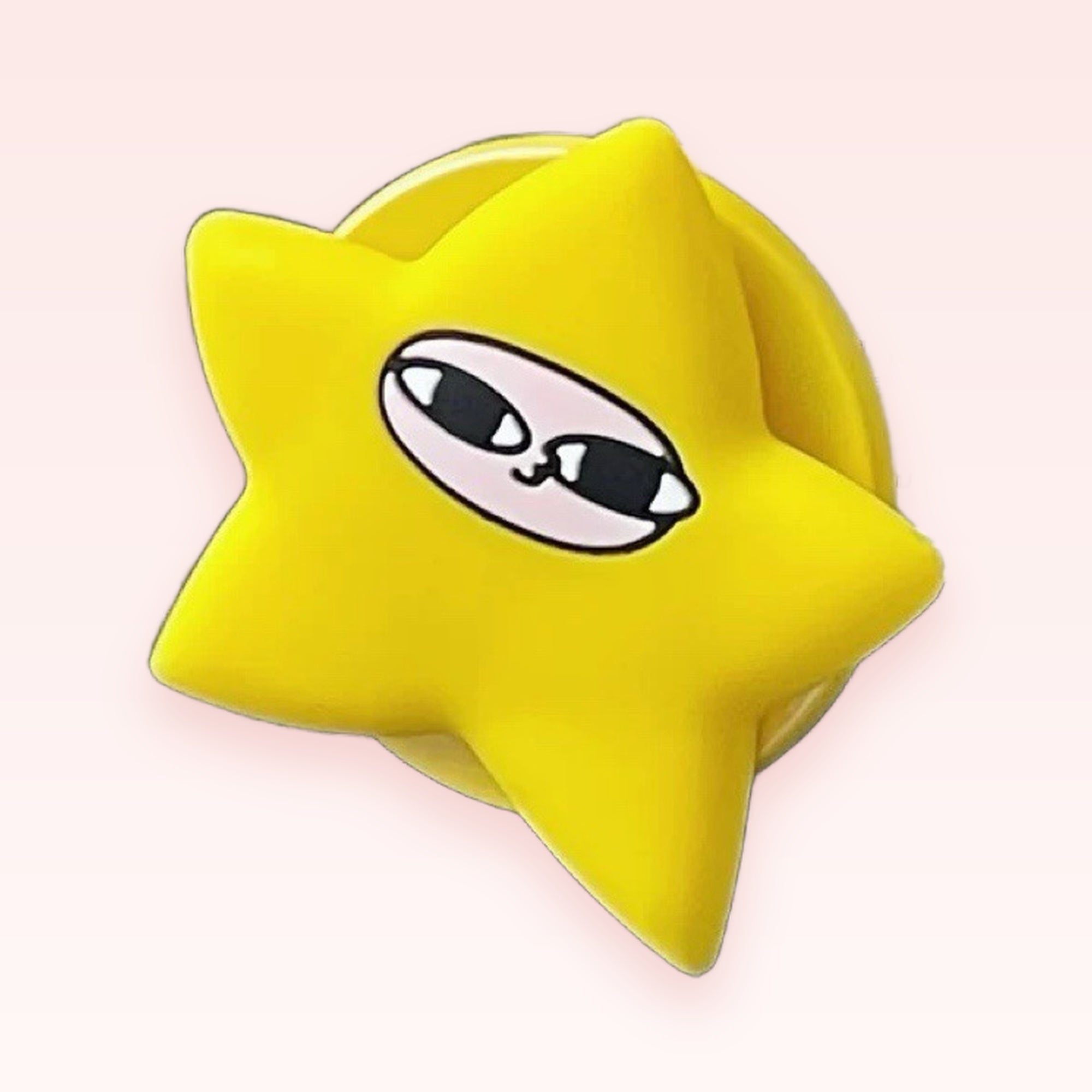 Kawaii Yellow Star Phone Grip | Cute Cartoon Pop Socket Stand