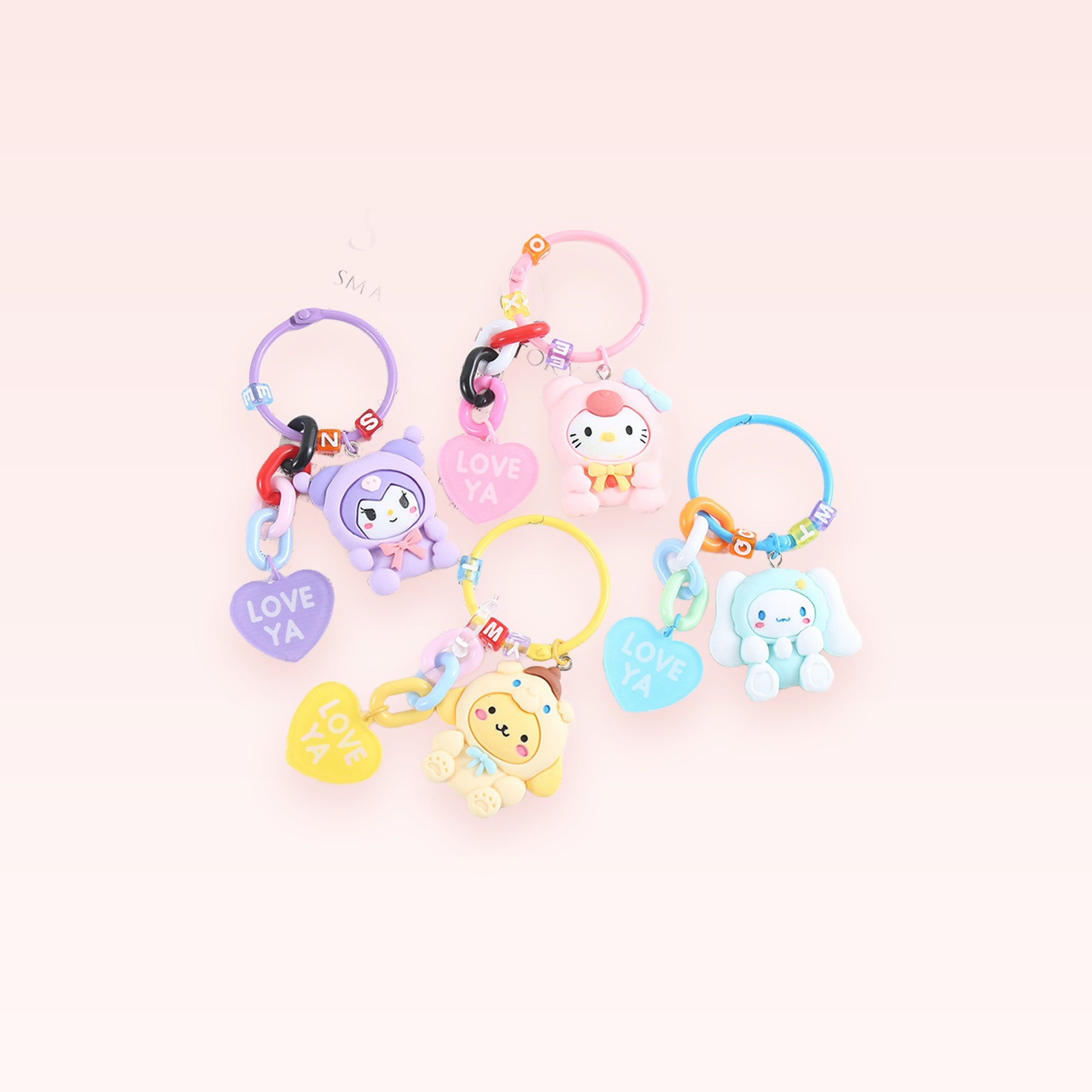Kawaii Character Phone Keychain | Cute Bag Charm Accessory