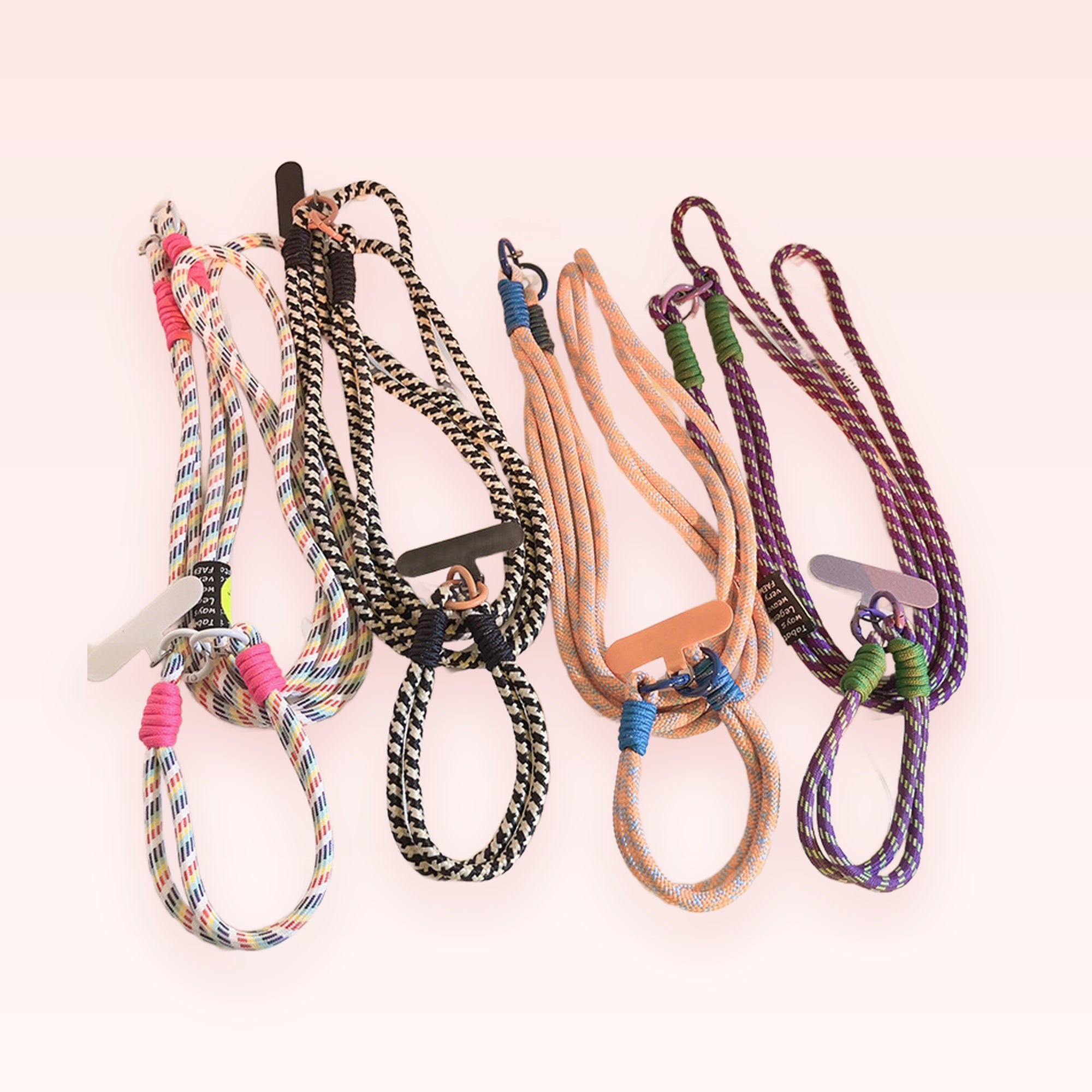 Colorful Braided Rope Phone Lanyard | Aesthetic Crossbody Strap with Phone Patch
