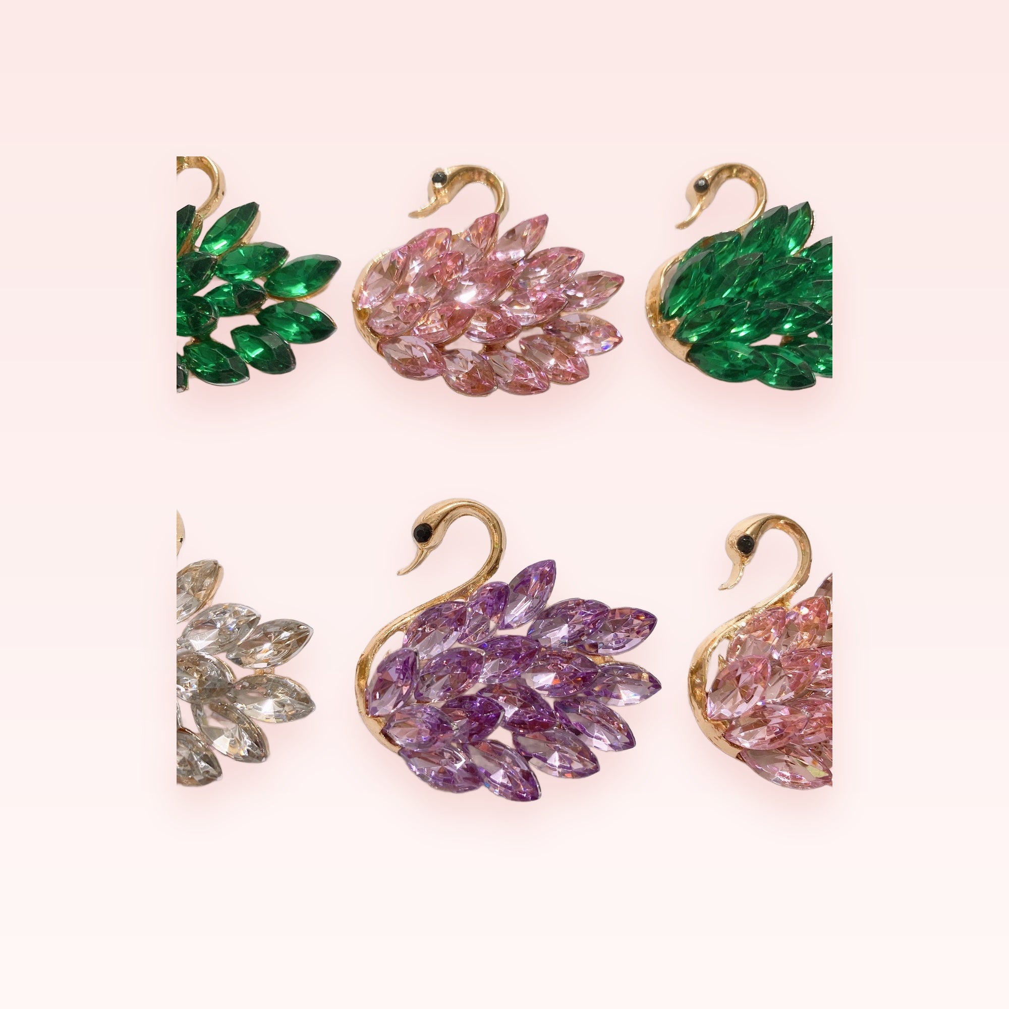 Sparkling Swan Phone Charm | Crystal Lanyard Accessory