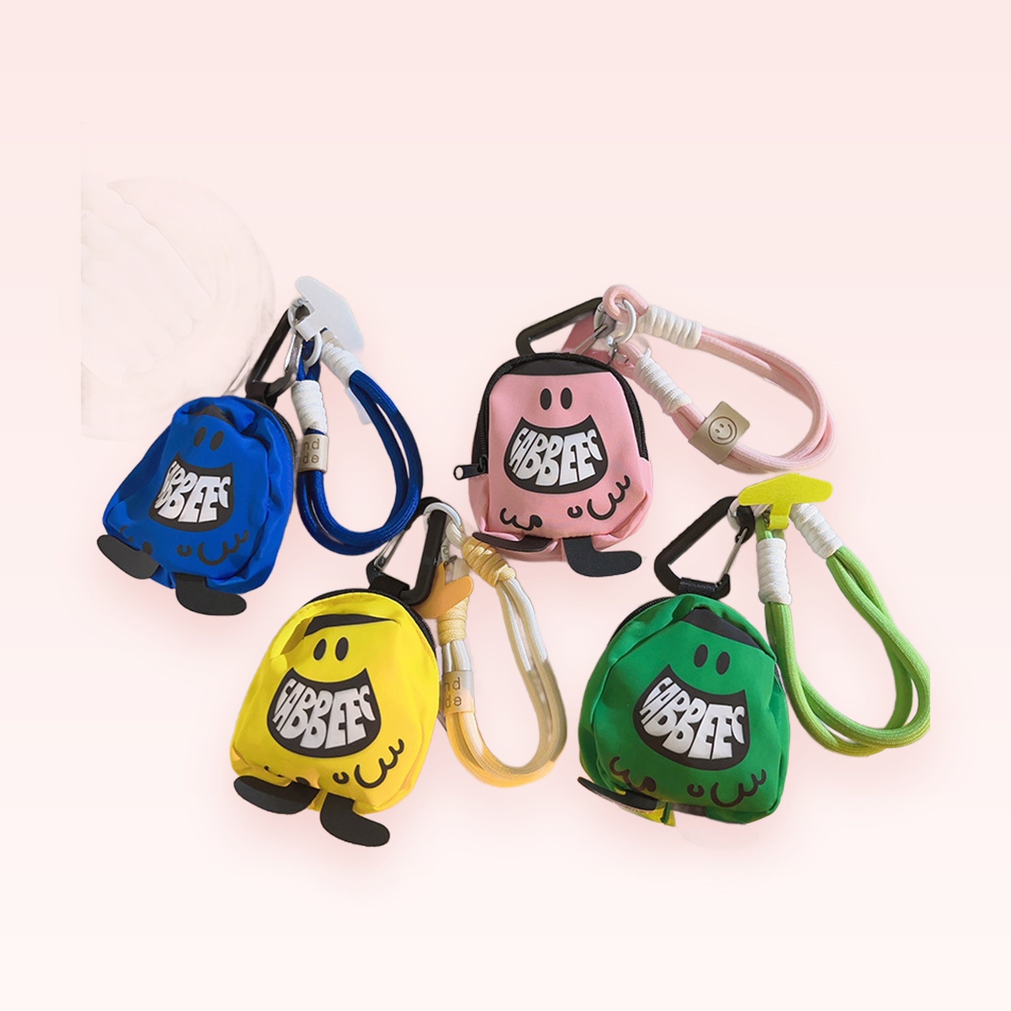 Kawaii Mini Backpack Phone Charm | Cute Cartoon Character Wrist Lanyard