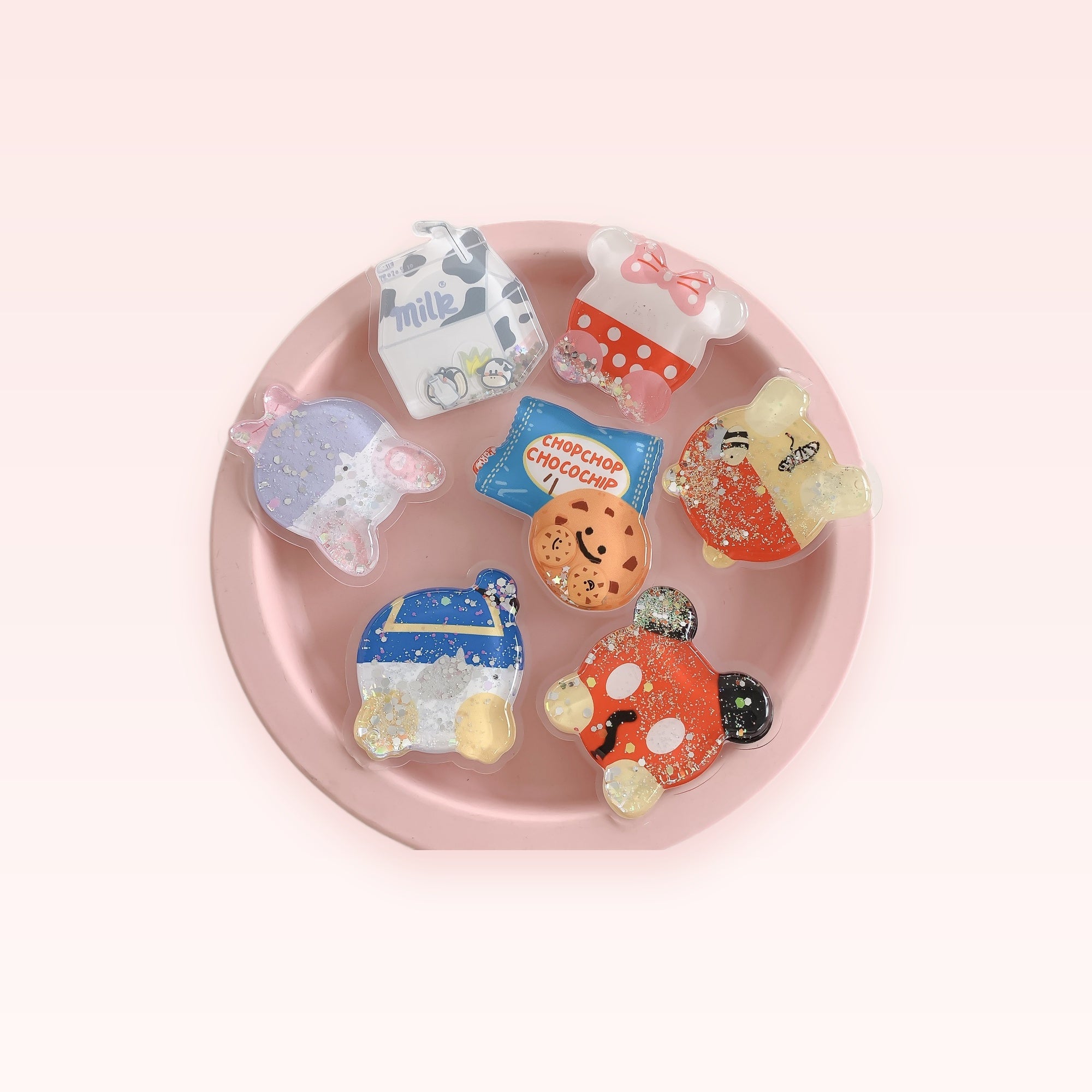 Kawaii Glitter Phone Grips | Cute Liquid Shaker Phone Holders