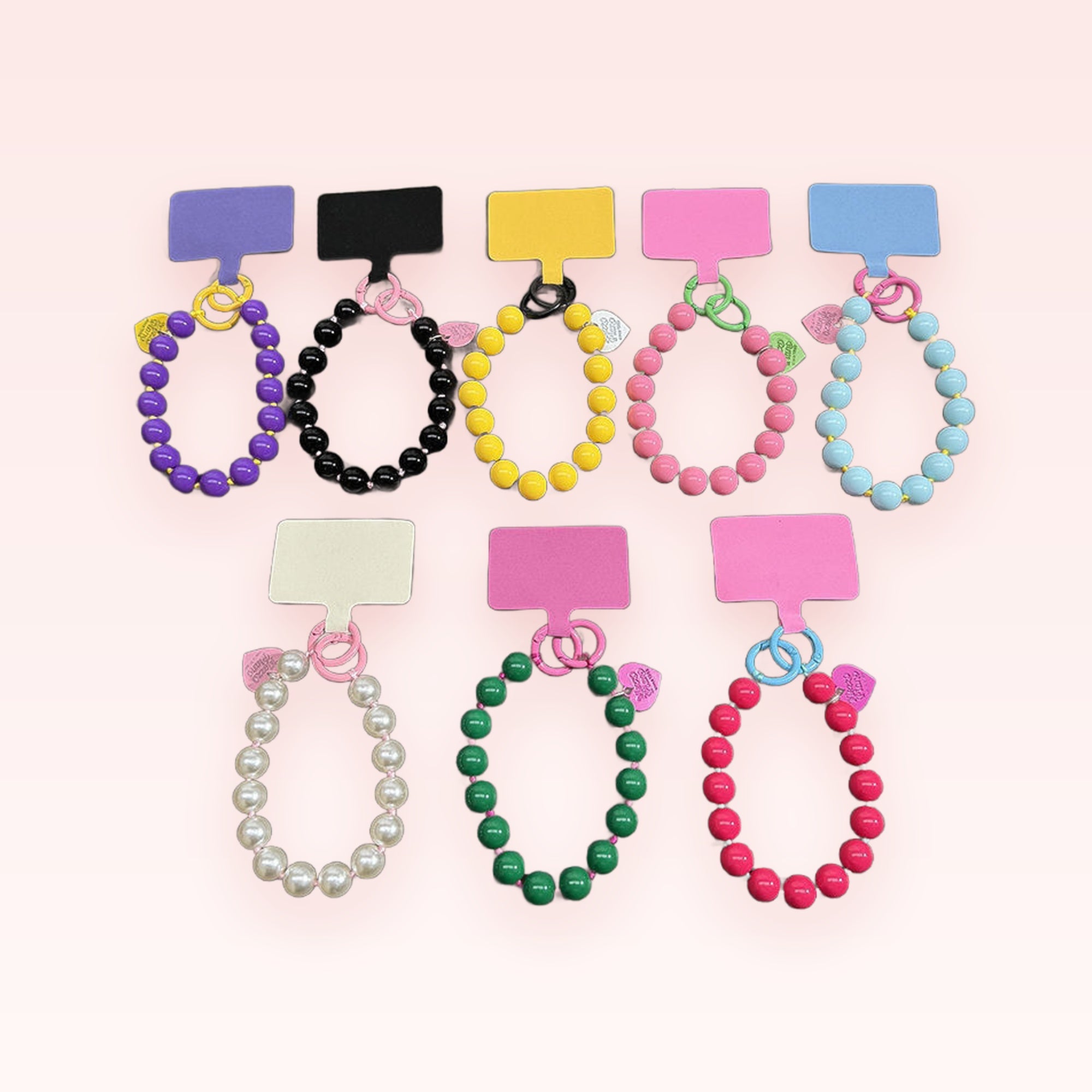 Colorful Beaded Phone Charm Straps | Y2K Aesthetic Wrist Lanyards