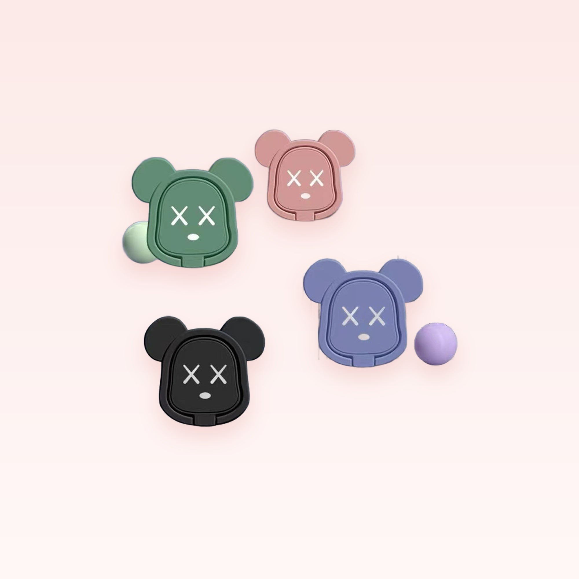Cute Bear Phone Ring Holder & Stand | Kawaii Grip Accessory