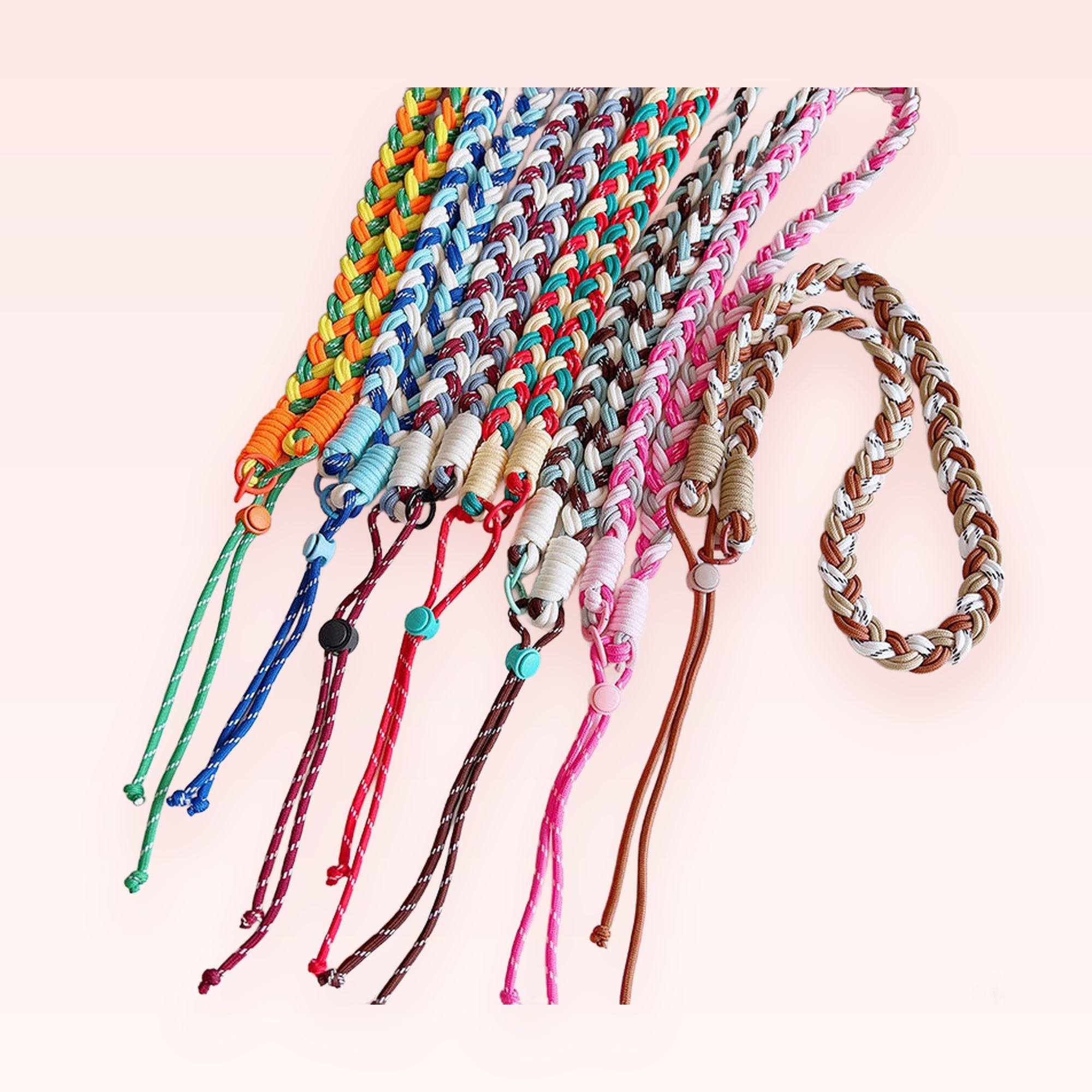 Braided Multi-Color Phone Lanyard | Adjustable Wrist Strap for Phone