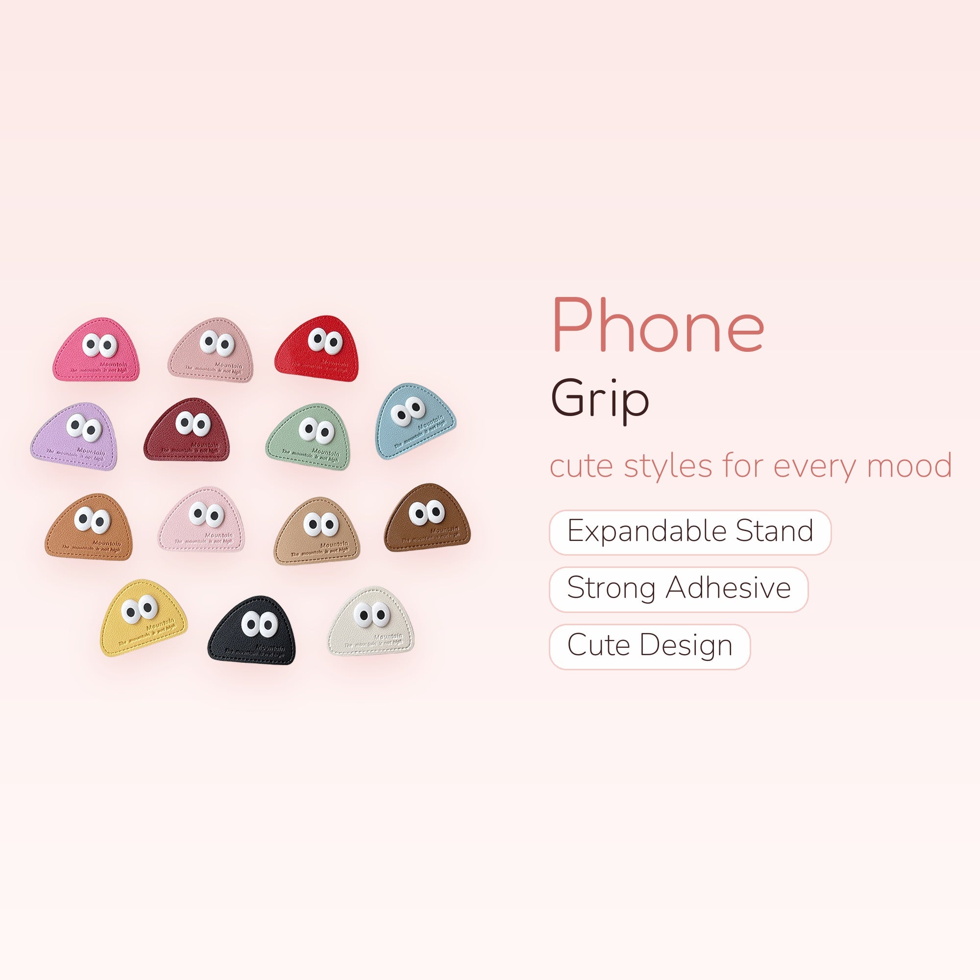 Cute Cartoon Eye Phone Grip | Kawaii Mountain Pop Socket Stand