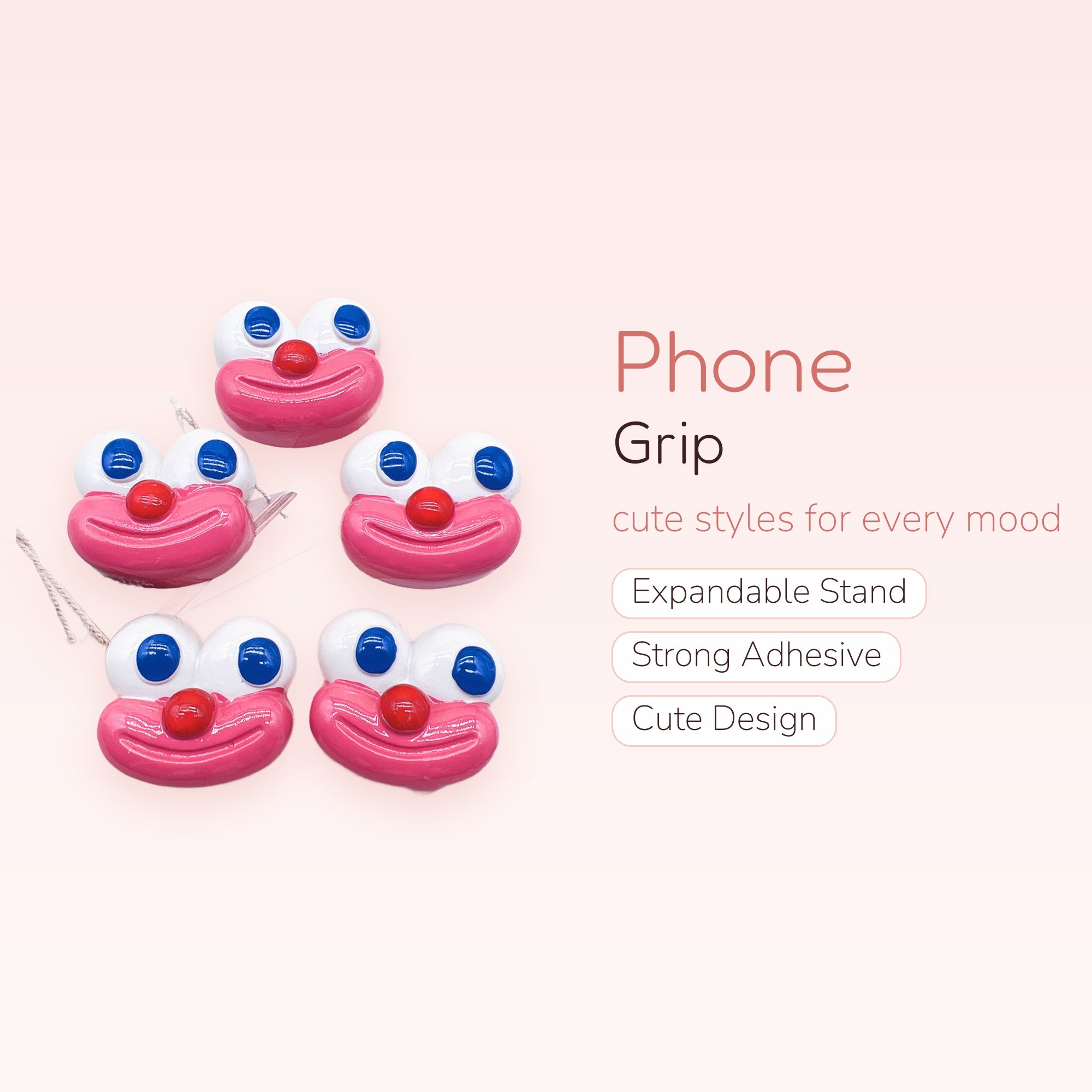 Kawaii Pink Froggy Phone Grip | Cute Cartoon Pop Socket Stand
