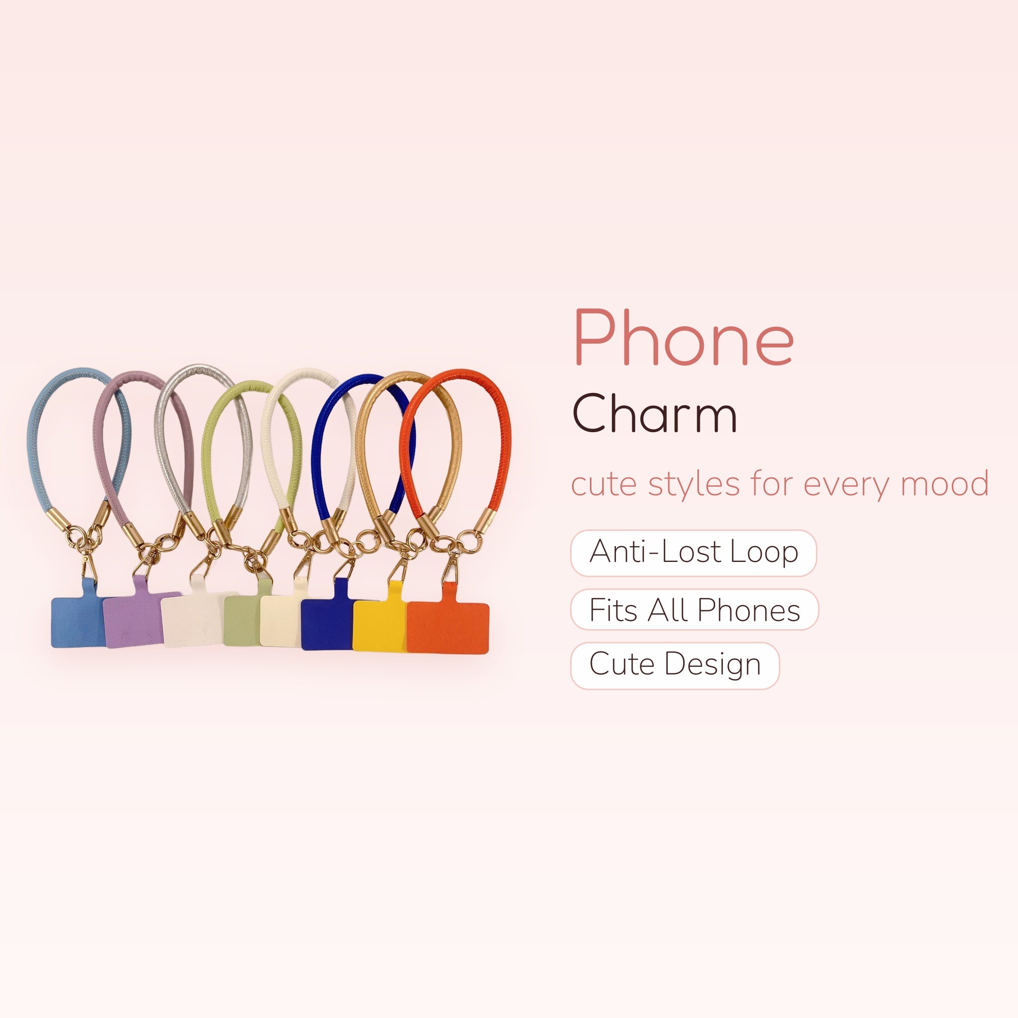 SIMPLYBUBBI — Braided Wrist Phone Strap | Gold Ring Lanyard