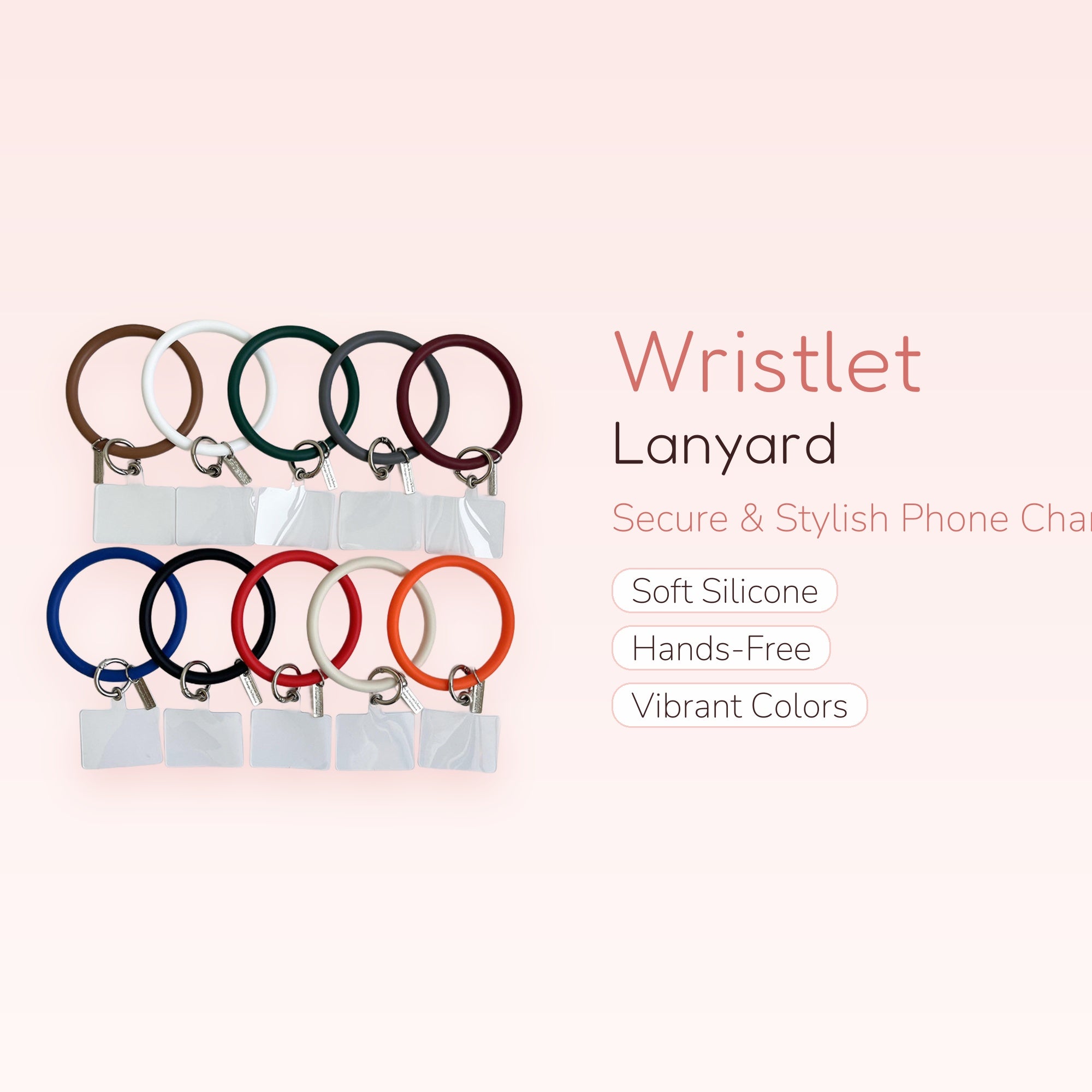 Silicone Wristlet Phone Lanyard | Cute Keychain Phone Charm Strap