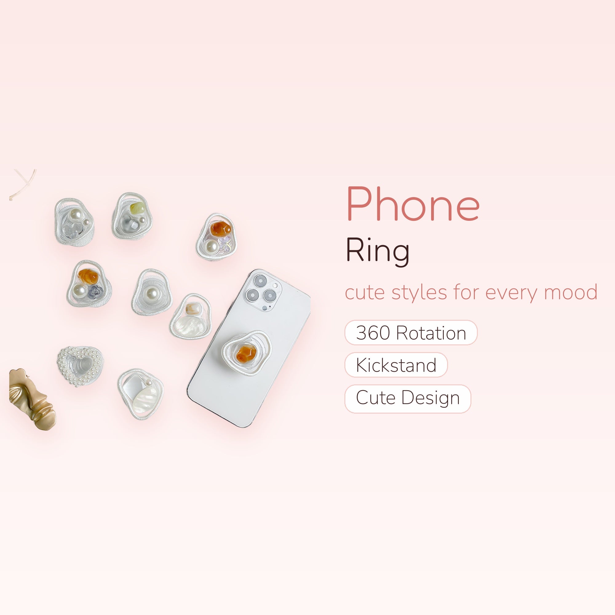COMMONKUNST Gorgeous Pearl gem Theme | SIMPLYBUBBI Phone Ring