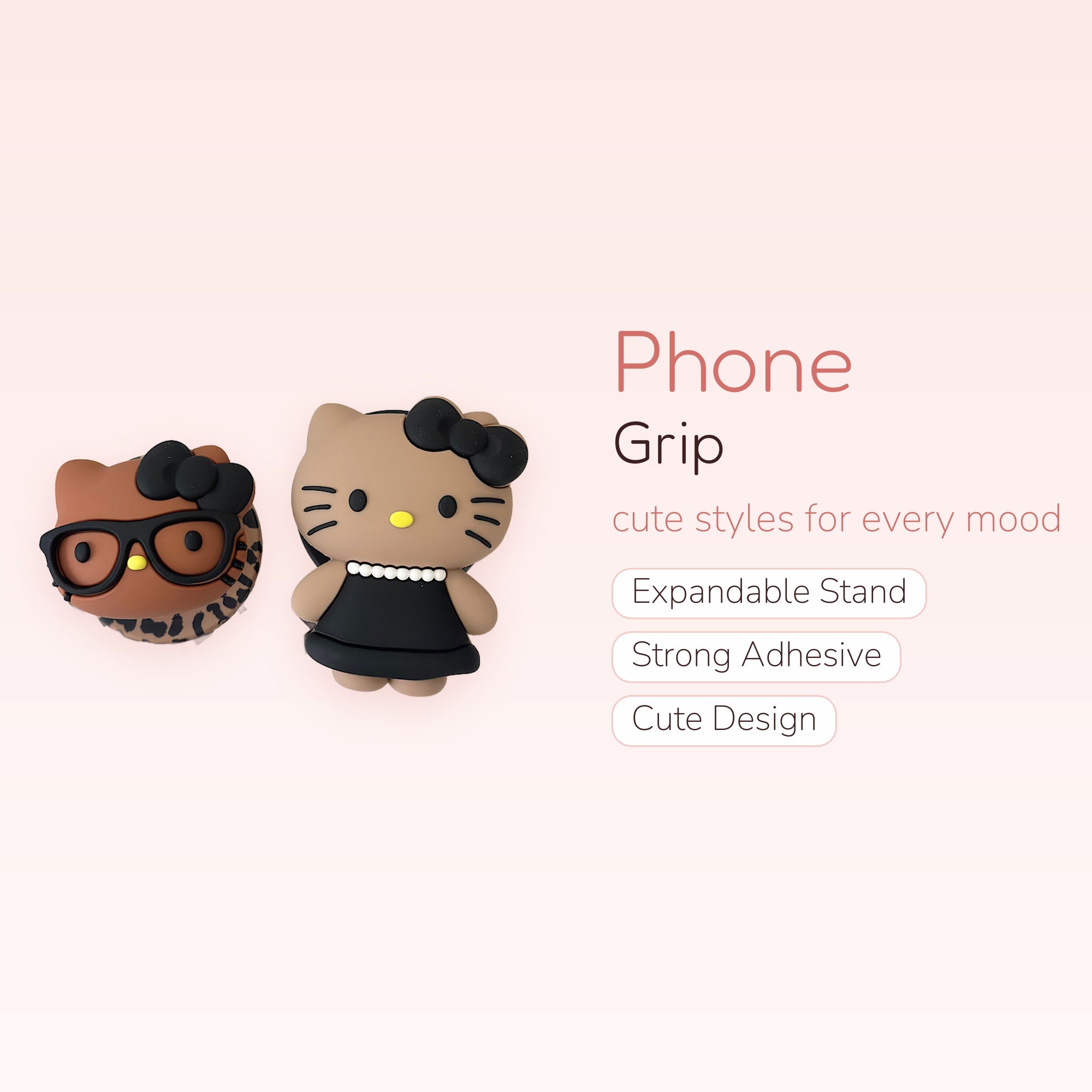 Cute Hello Kitty Phone Grip | Kawaii Pop Socket Stand for Girls