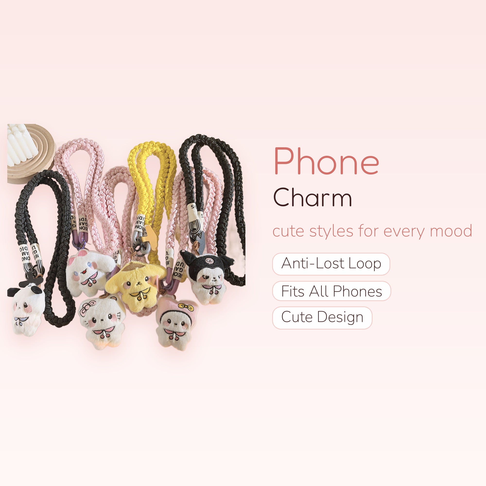 SIMPLYBUBBI — Braided Plushie Animal Lanyards | Cute Wrist & Neck Straps