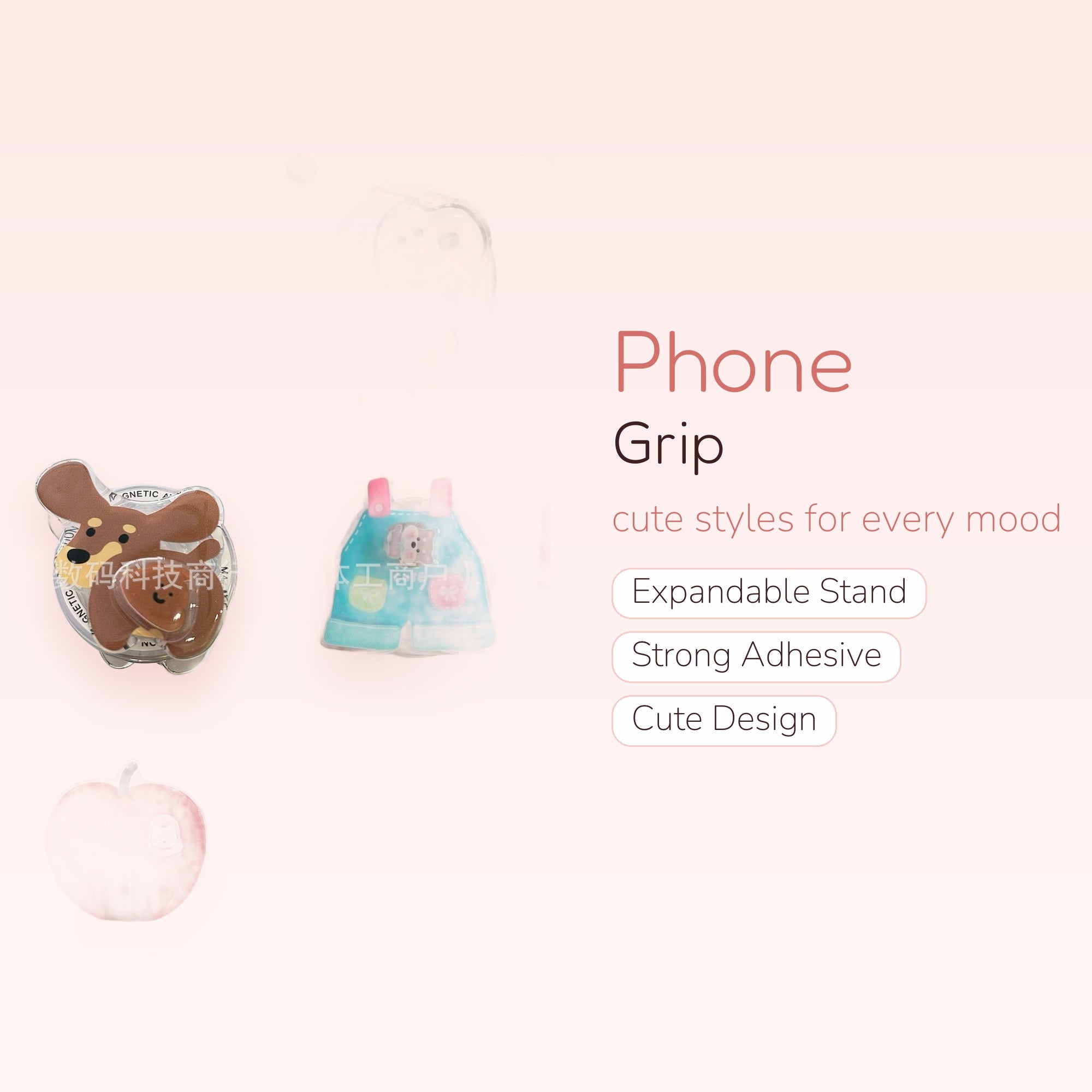 Cute Cartoon Character Phone Grip Collection | Kawaii Pop Socket Stand