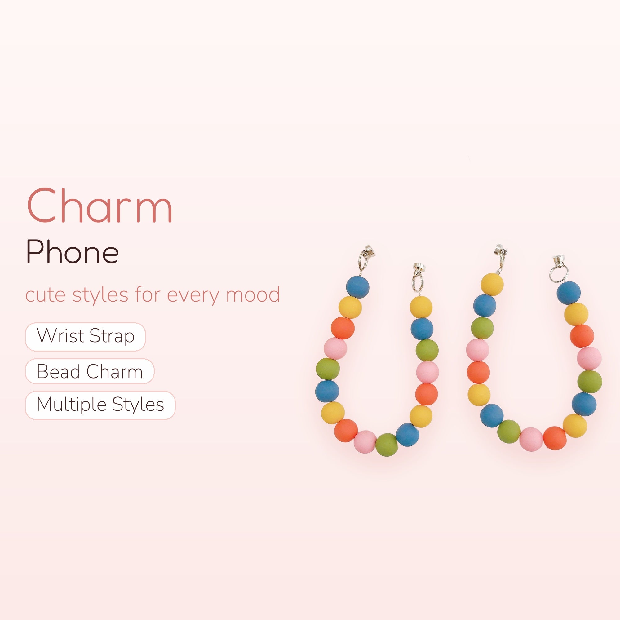 Mimosa — Pearlescent Yellow Tulip Beaded Phone Charm