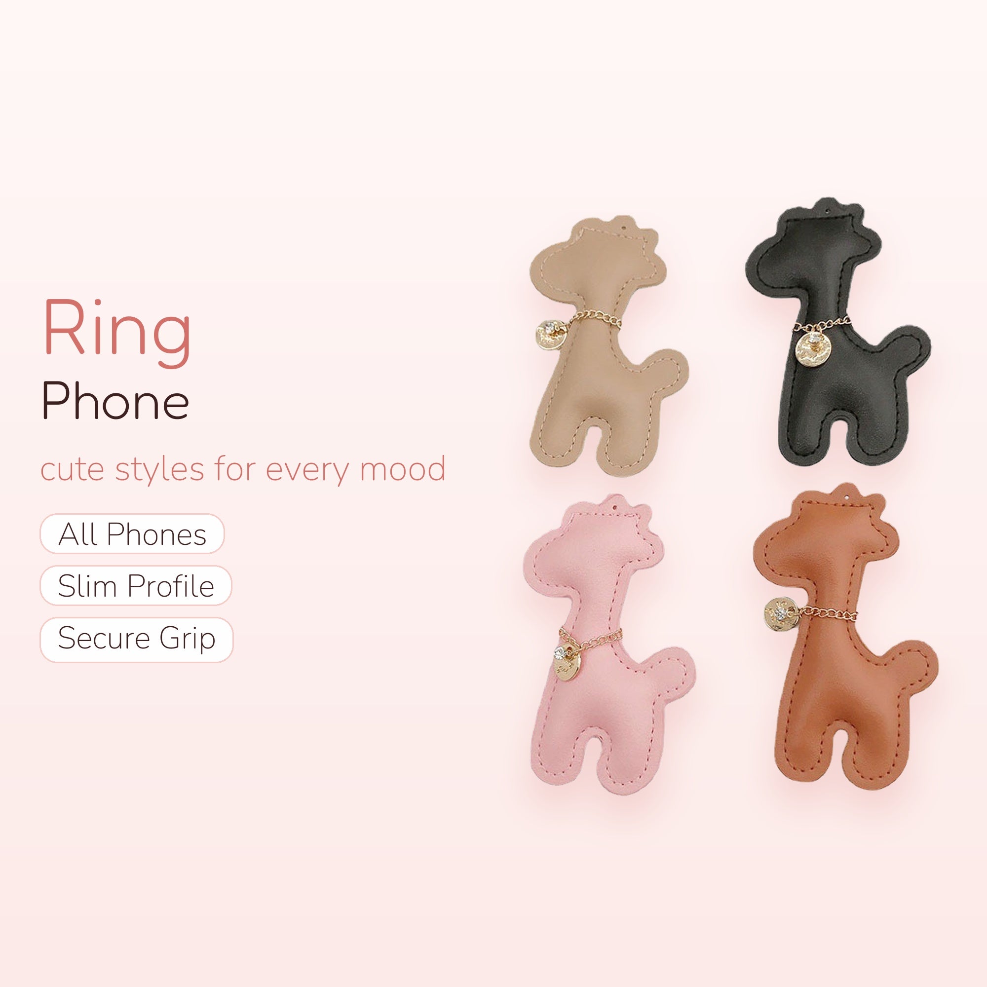 Our eye-catching silicone beaded keychain features a bold gi | SIMPLYBUBBI Phone Ring